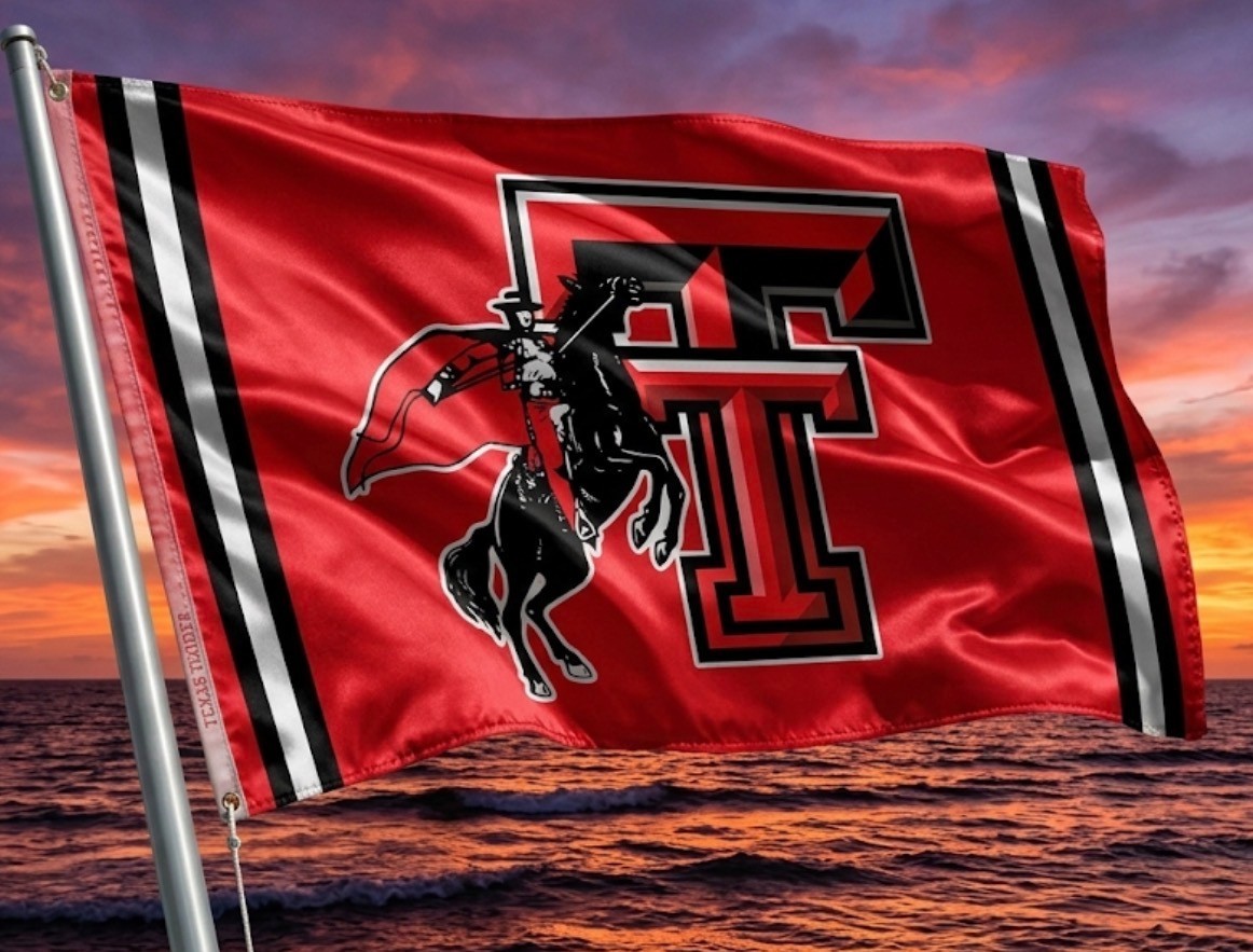 Texas Tech Red Raiders 3×5 FT FLAG/Banner Basketball Football/Basket FREE Ship