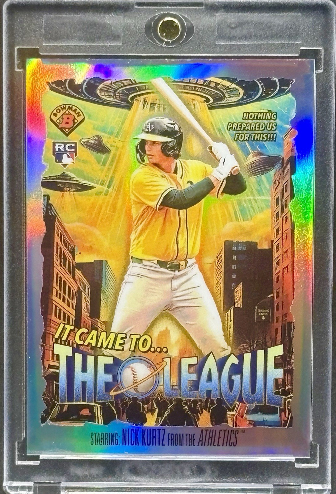 Nick Kurtz RARE ROOKIE RC UFO REFRACTOR INVESTMENT CARD TOPPS ATHLETICS MINT