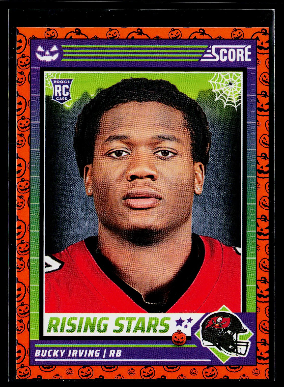 2024 Score-A-Treat #9 Bucky Irving Rising Stars Orange Pumpkin Buccaneers