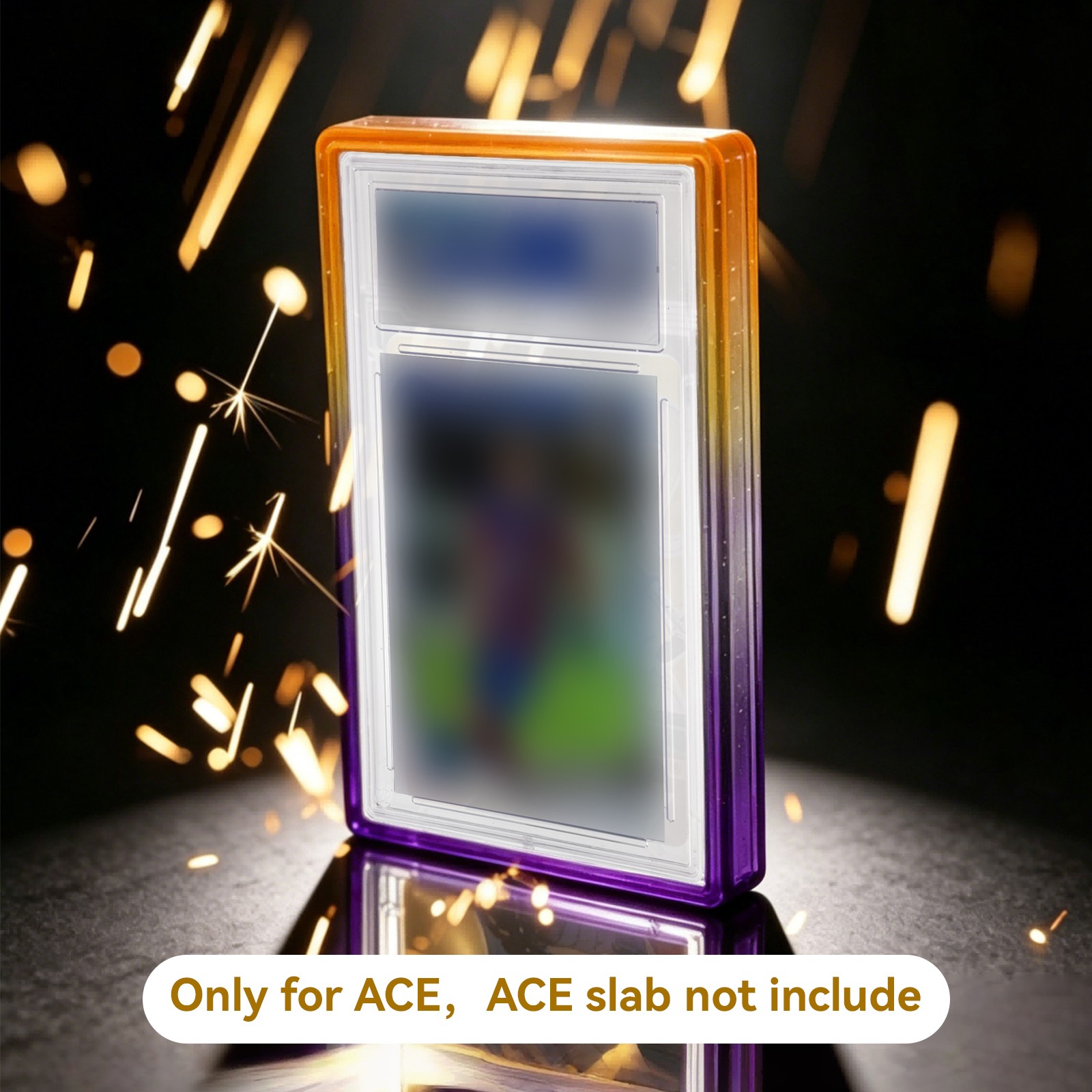 Graded Card Slab Bumper Guard Protector TPU Case w/ Clear Back for ACE Trading