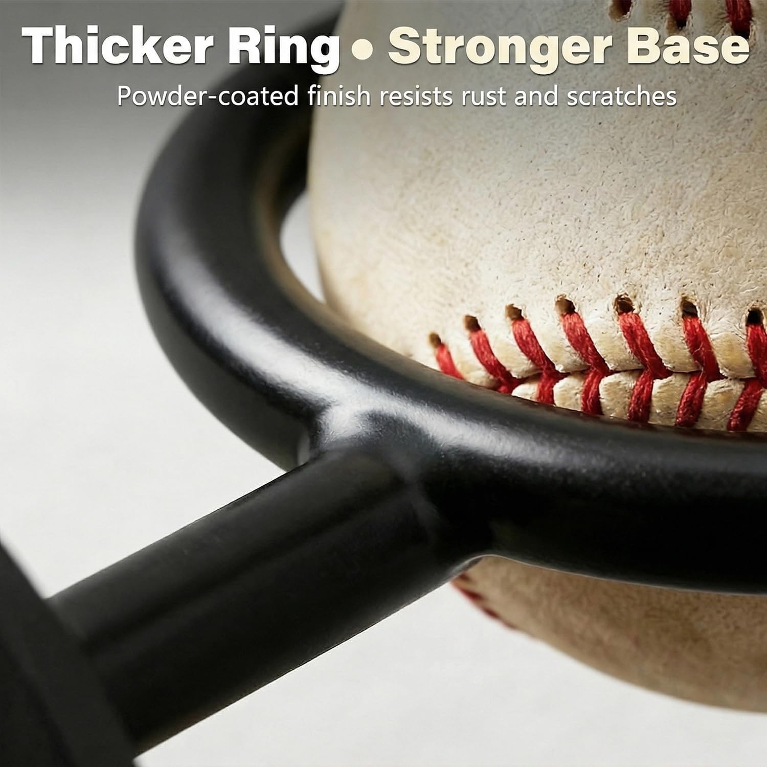 Rust Resistant 12-Slot Baseball Memorabilia Display Rack – Minimalist Wall Mount