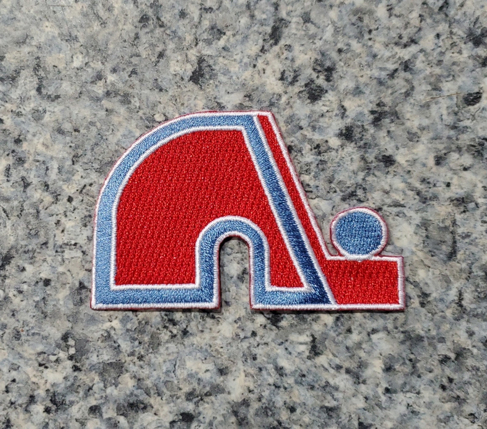 Vintage Quebec Nordiques  Logo Patch. NHL. Embroidered. Iron On. 3″x2″