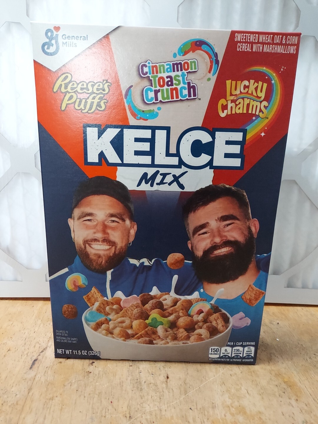 Kelce Mix Travis Kelce & Jason Kelce Mix Cereal General Mills NEW