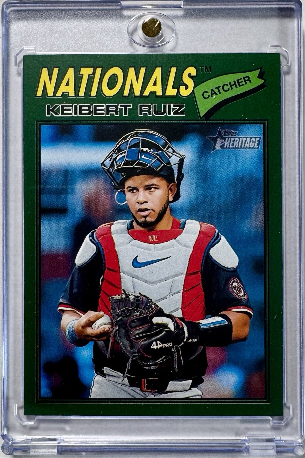 KEIBERT RUIZ RARE TOPPS HERITAGE GREEN BORDER INVESTMENT CARD NATIONALS MINT SP