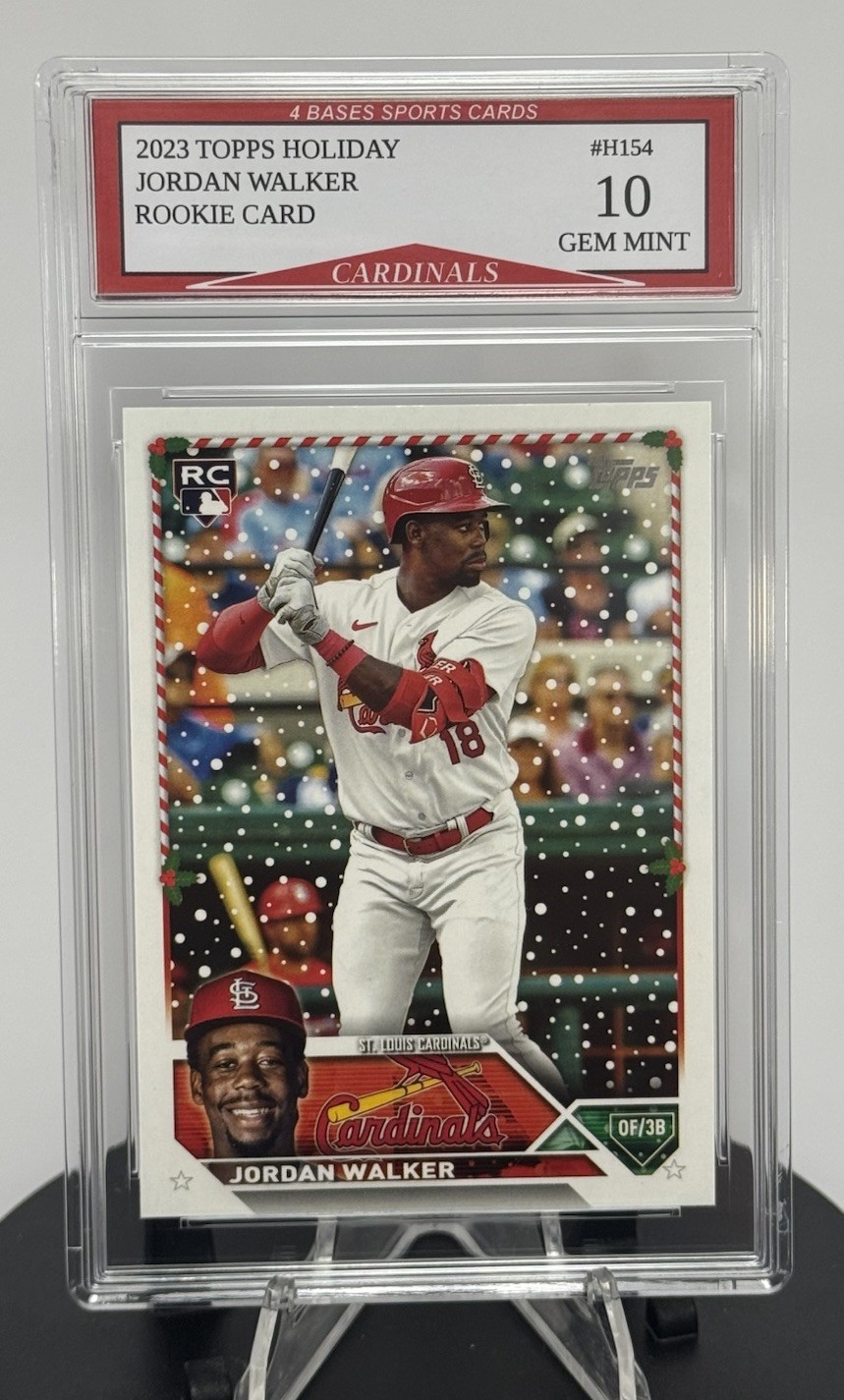 2023 Topps Jordan Walker Cardinals Holiday Rookie Card #H154 Gem Mint 10