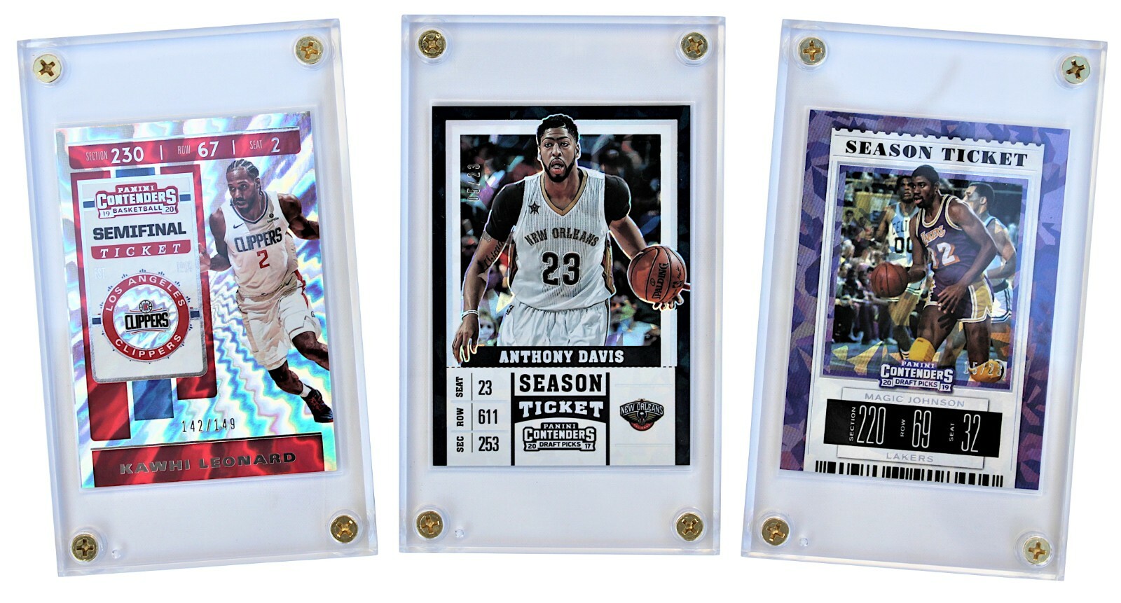 UVBLOC Baseball Card Holder Cases (5 Pack) Protectors Hard Plastic Screw Down