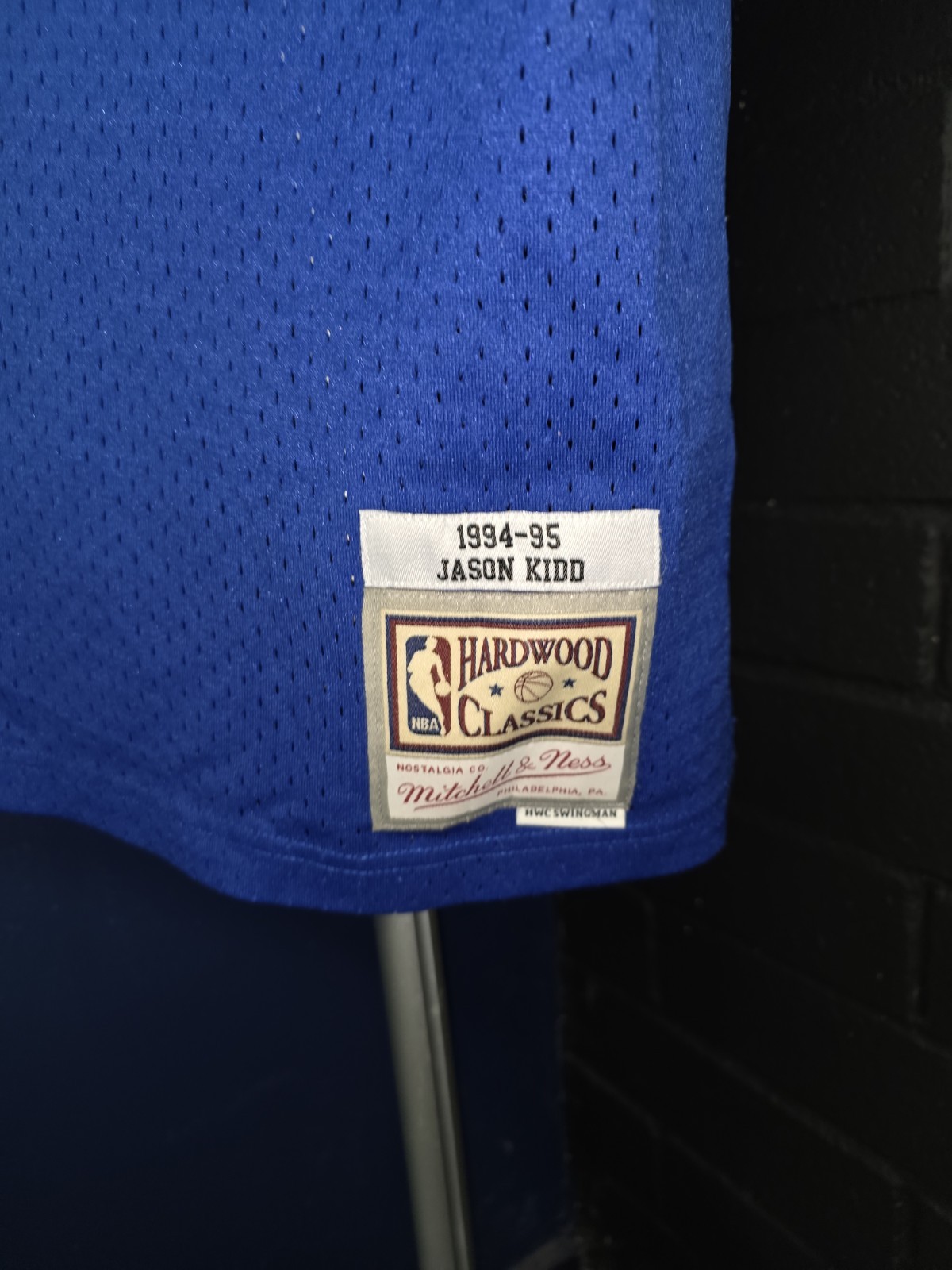 Mitchell & Ness Dallas Mavericks Men’s Blue Throwback Jersey Jason Kidd Size 2XL