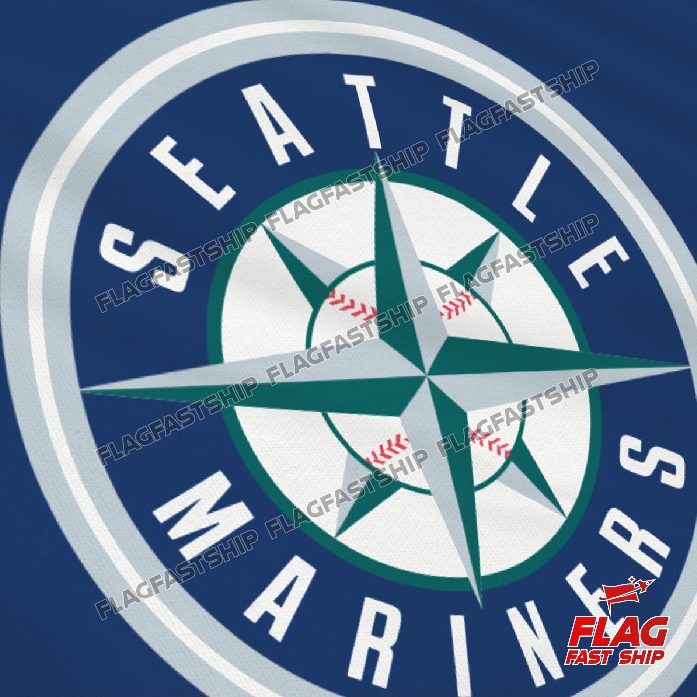 Seattle Mariners 3×5 ft Flag Banner MLB World Series Vintage FREE Shipping