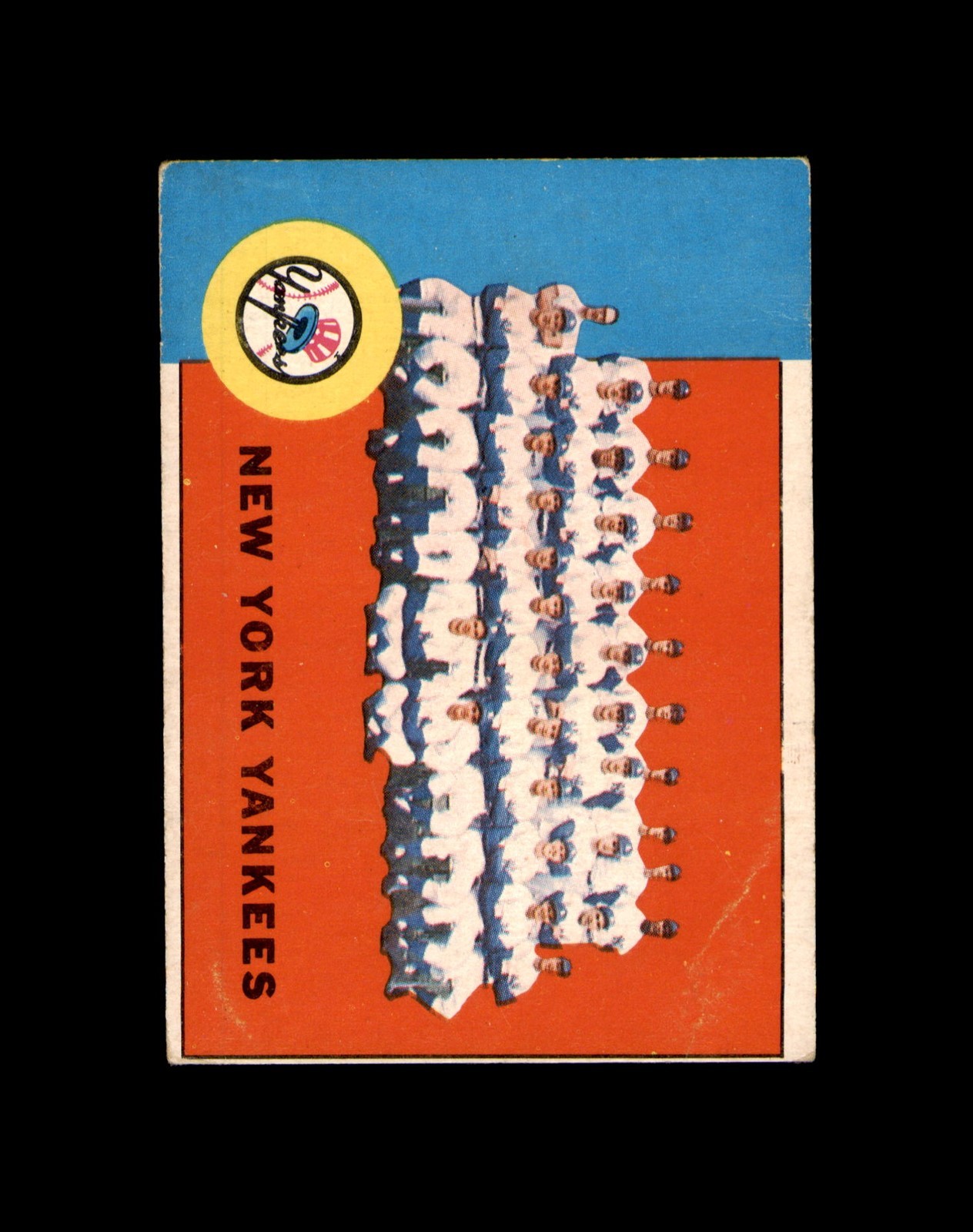 1963 Topps #247 New York Yankees Team Mickey Mantle low graded creases *3300