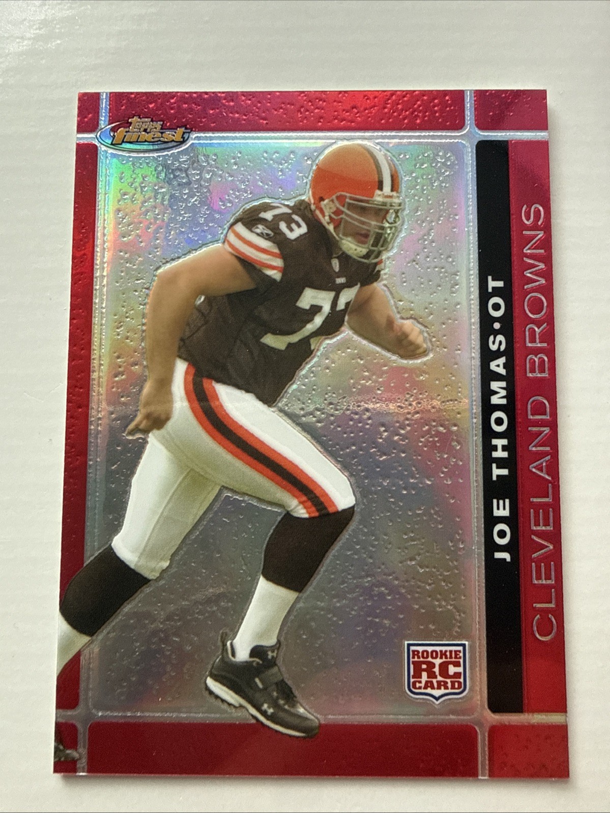 2007 Topps Finest – Rookie Joe Thomas #144 Refractor (RC)
