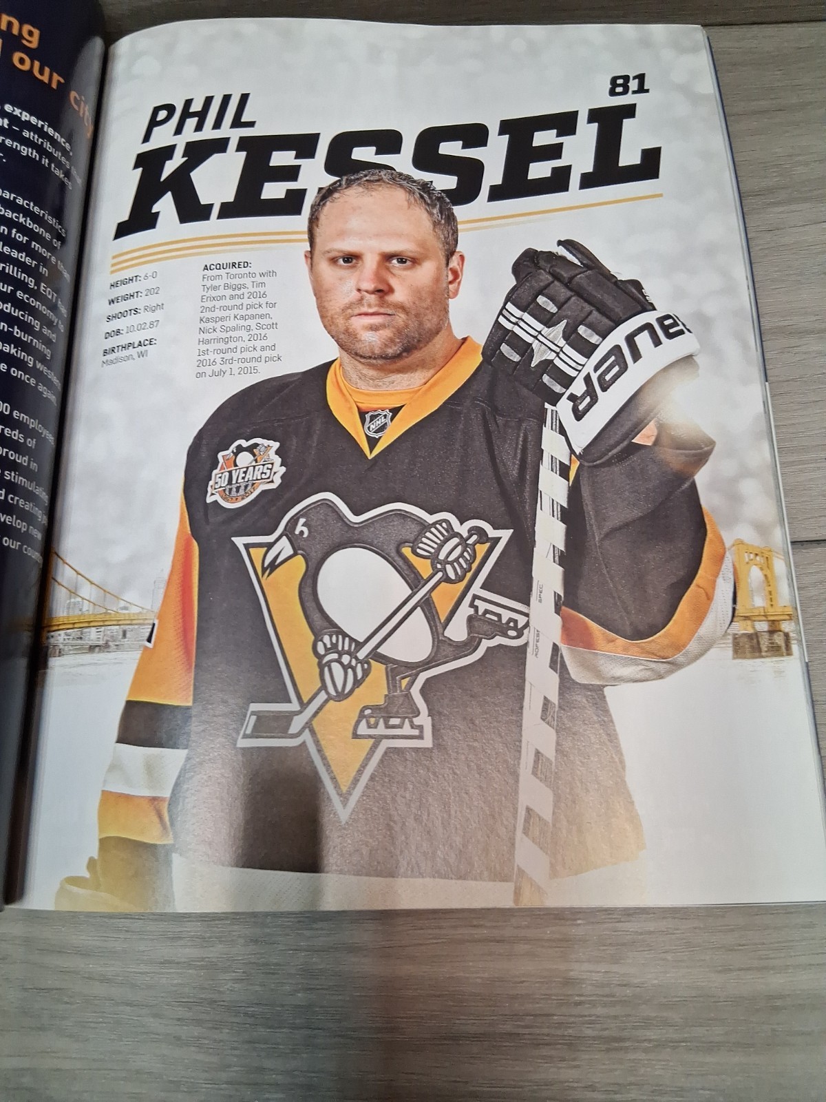 2016-2017 PITTSBURGH PENGUINS YEARBOOK – 50 Years – 1967-2017