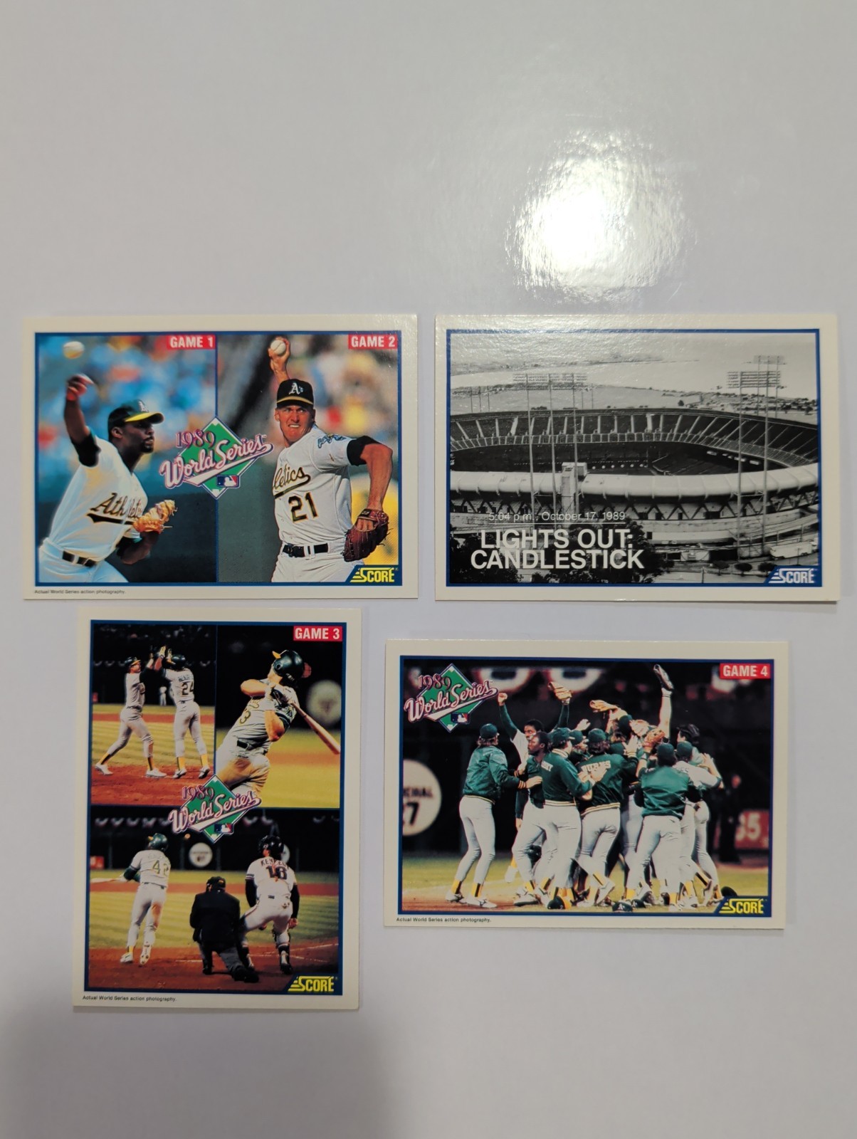 1989-1990 World Series Photo Cards