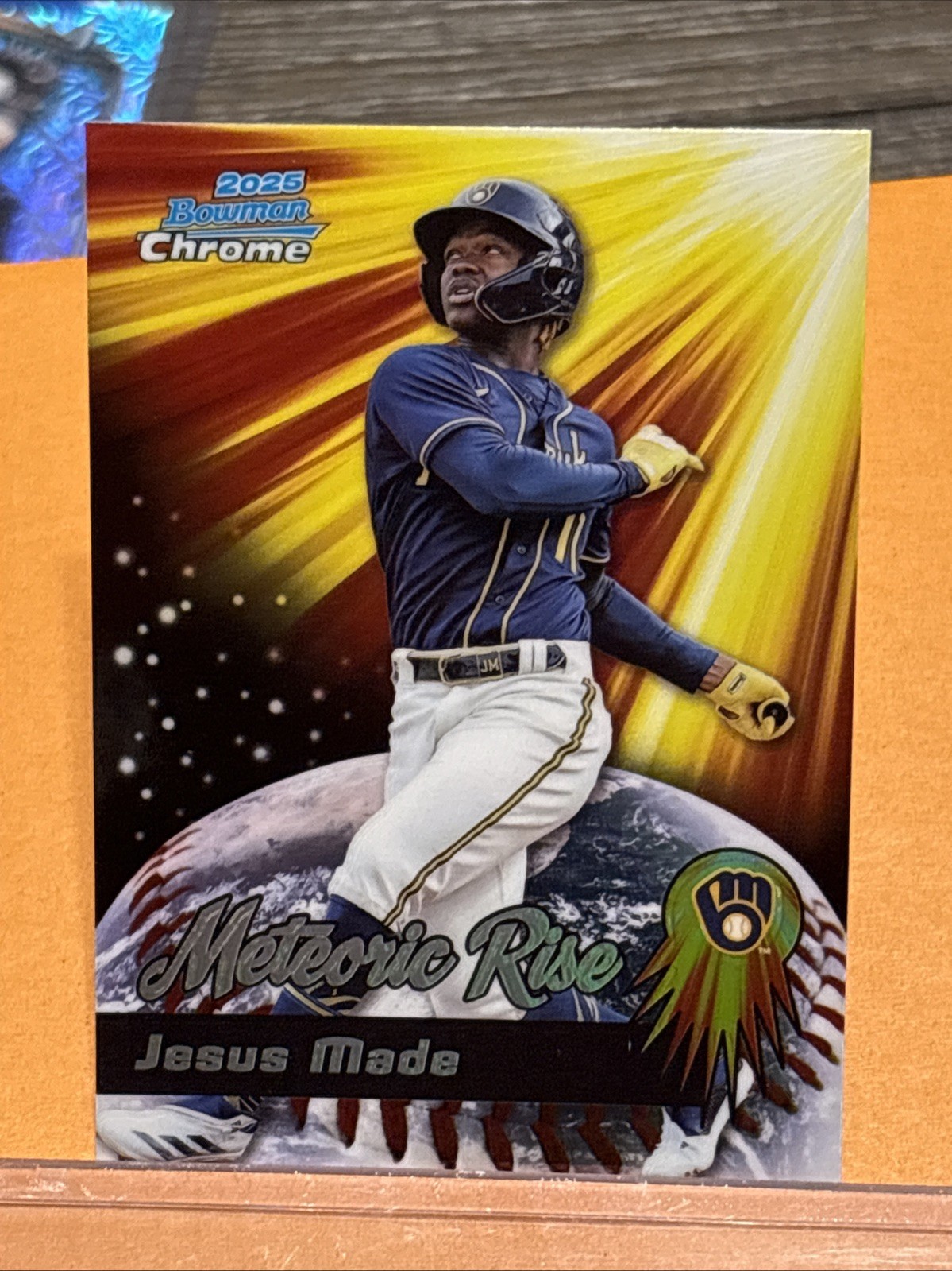2025 Bowman Chrome – Meteoric Rise – Jesus Made – #MR-3 (RC) Milwaukee Brewers