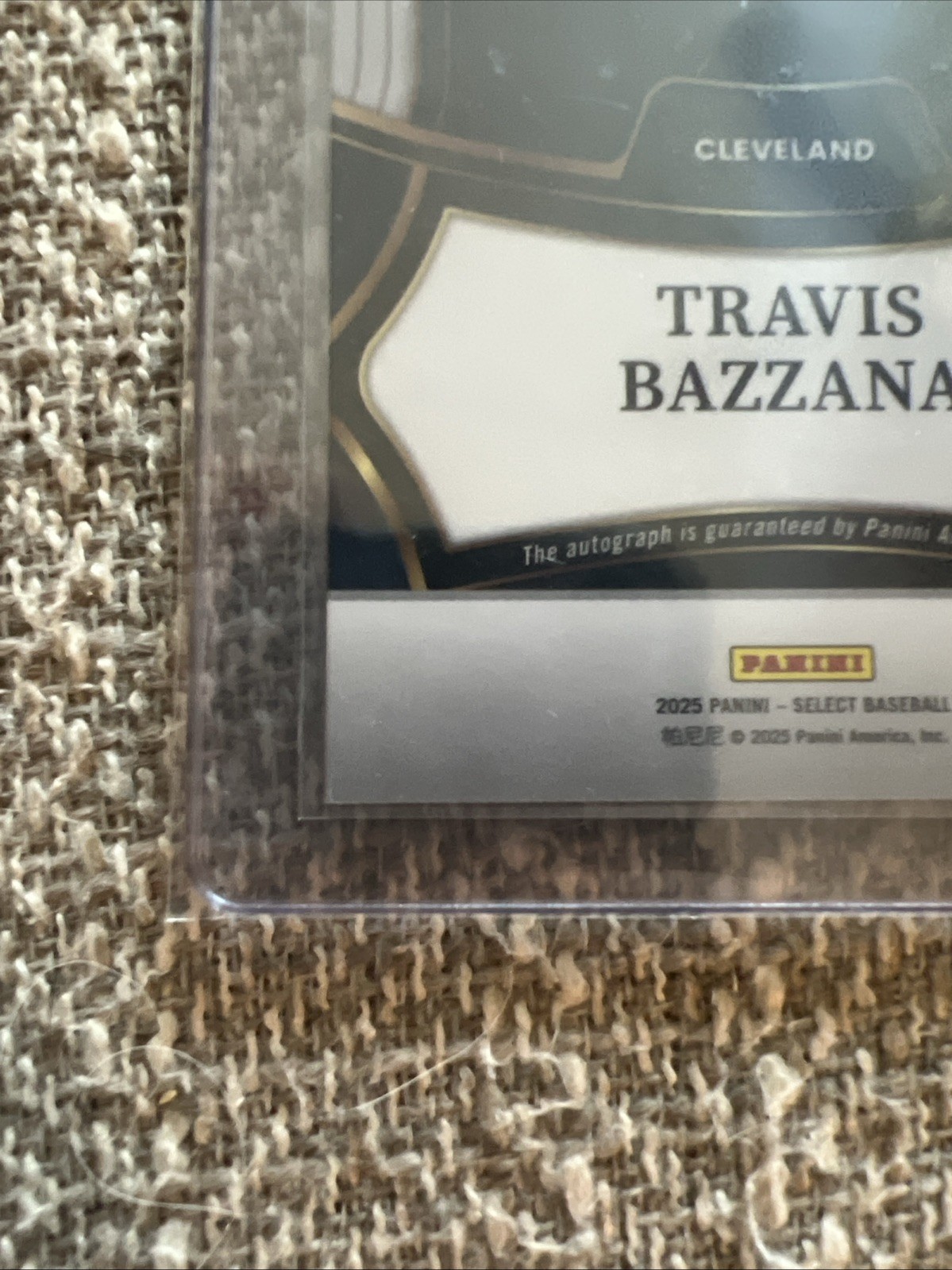 TRAVIS BAZZANA RC AUTO 2025 Select Signatures /99 Red Guardians Panini MakeOffer