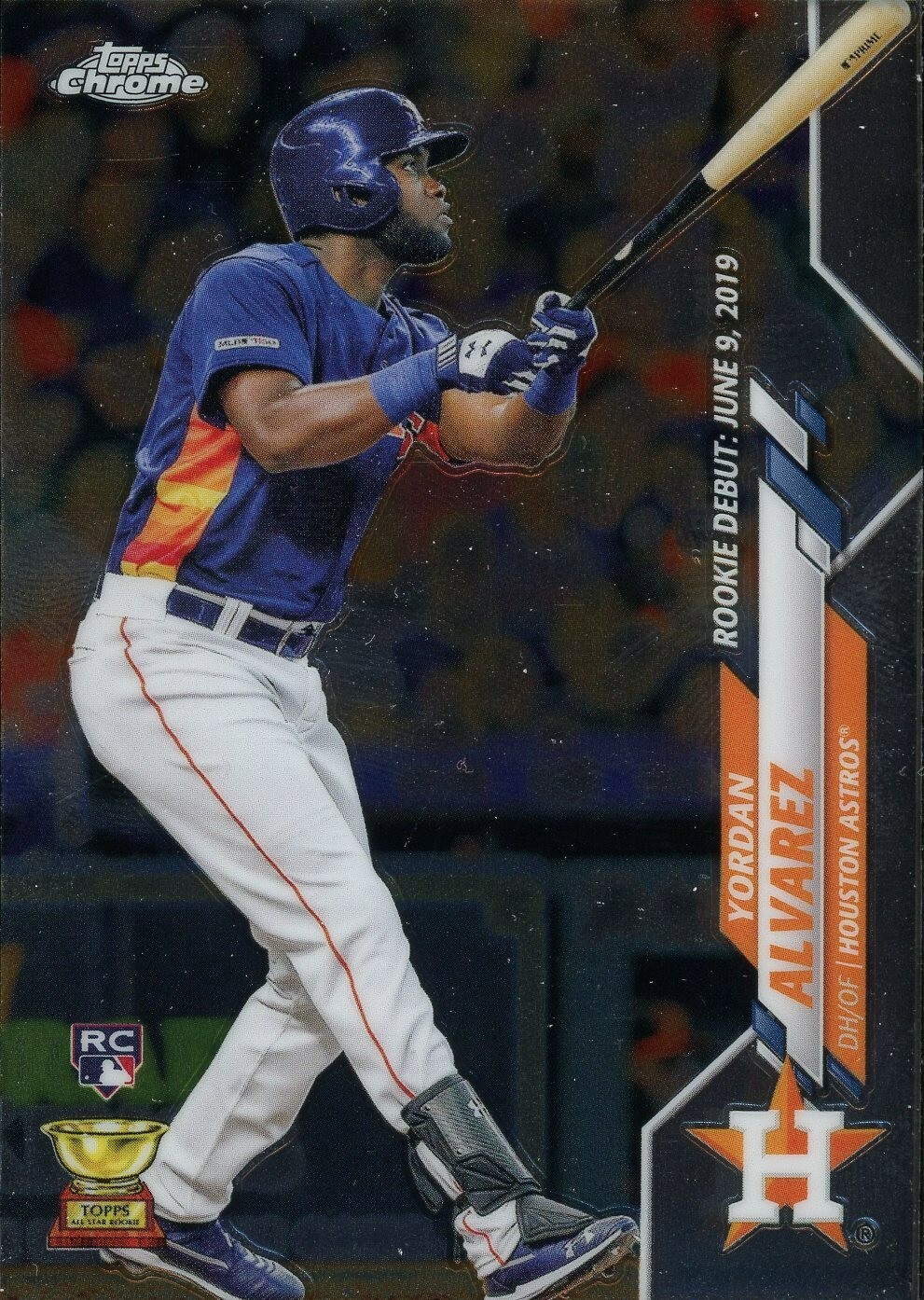 2020 Topps Chrome Update Yordan Alvarez #U-53 Rookie Card (RC) Debut