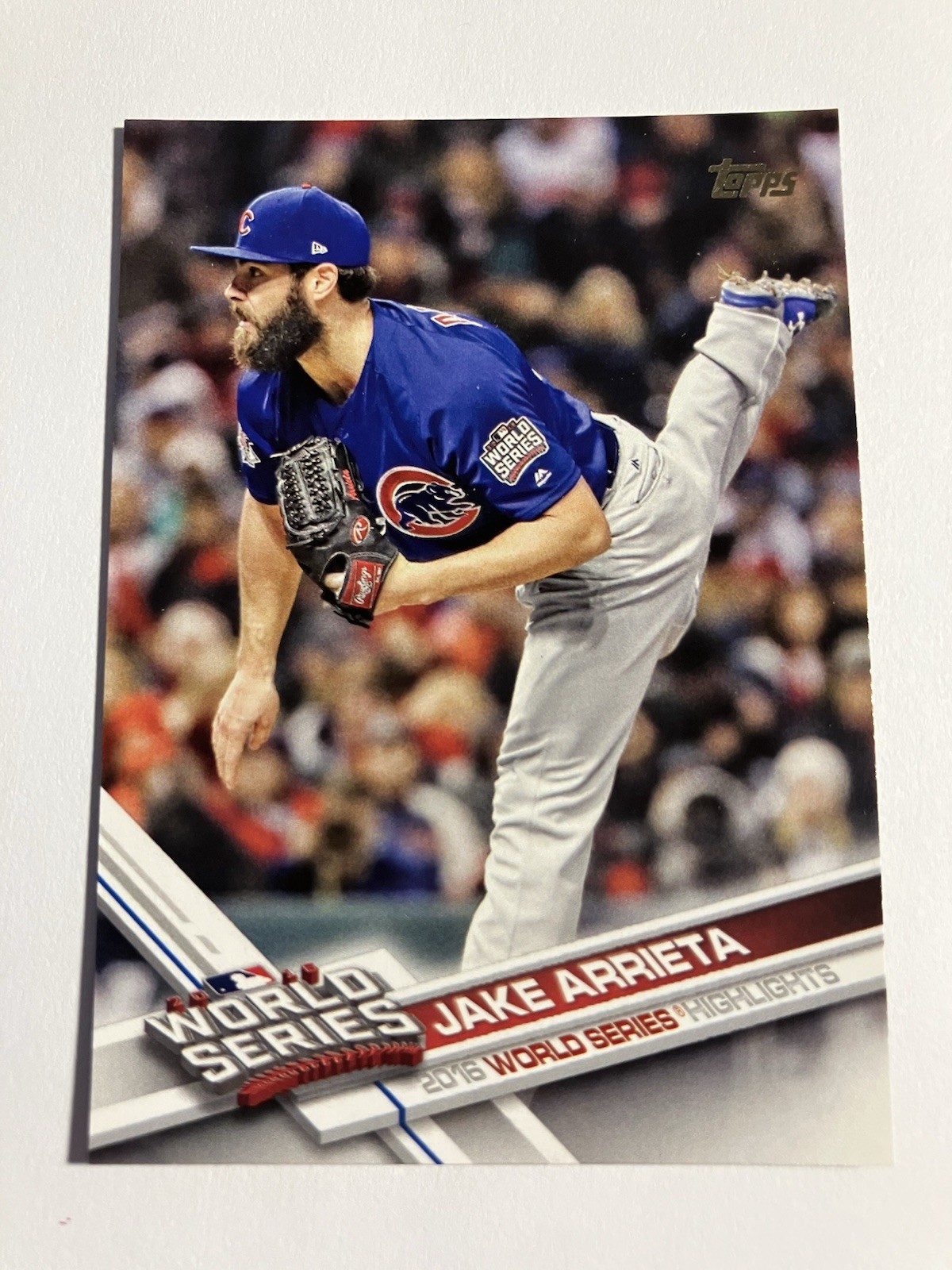 Jake Arrieta 2017 Topps World Series Highlights #18 Chicago Cubs
