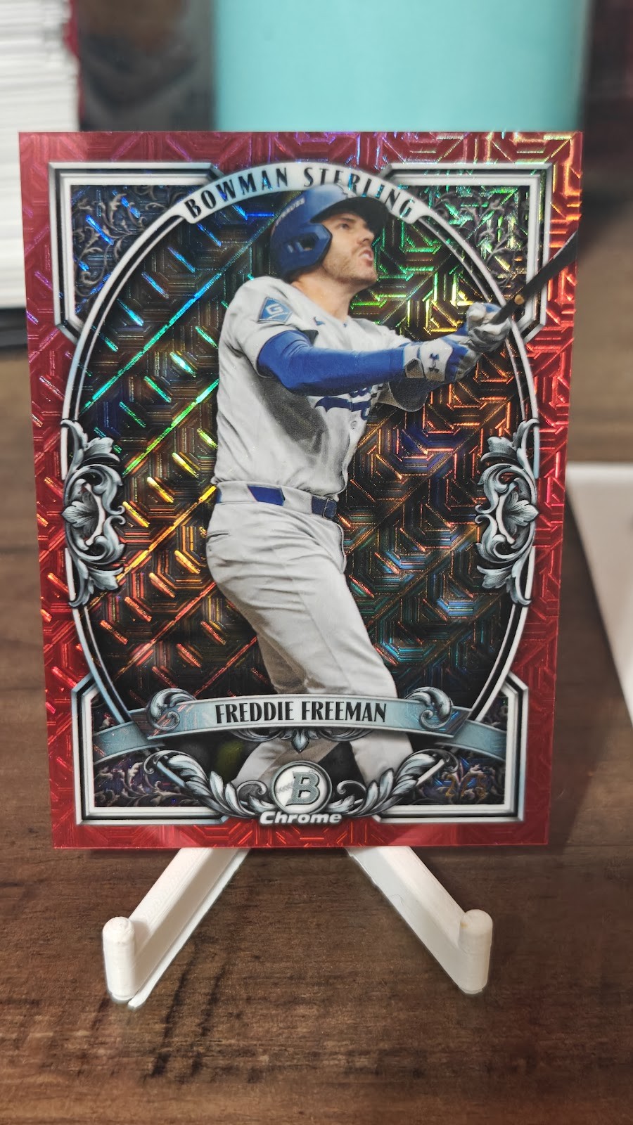 2026 Bowman /5 Freddie Freeman #BST-2 Sterling Red Chrome Mojo Dodgers