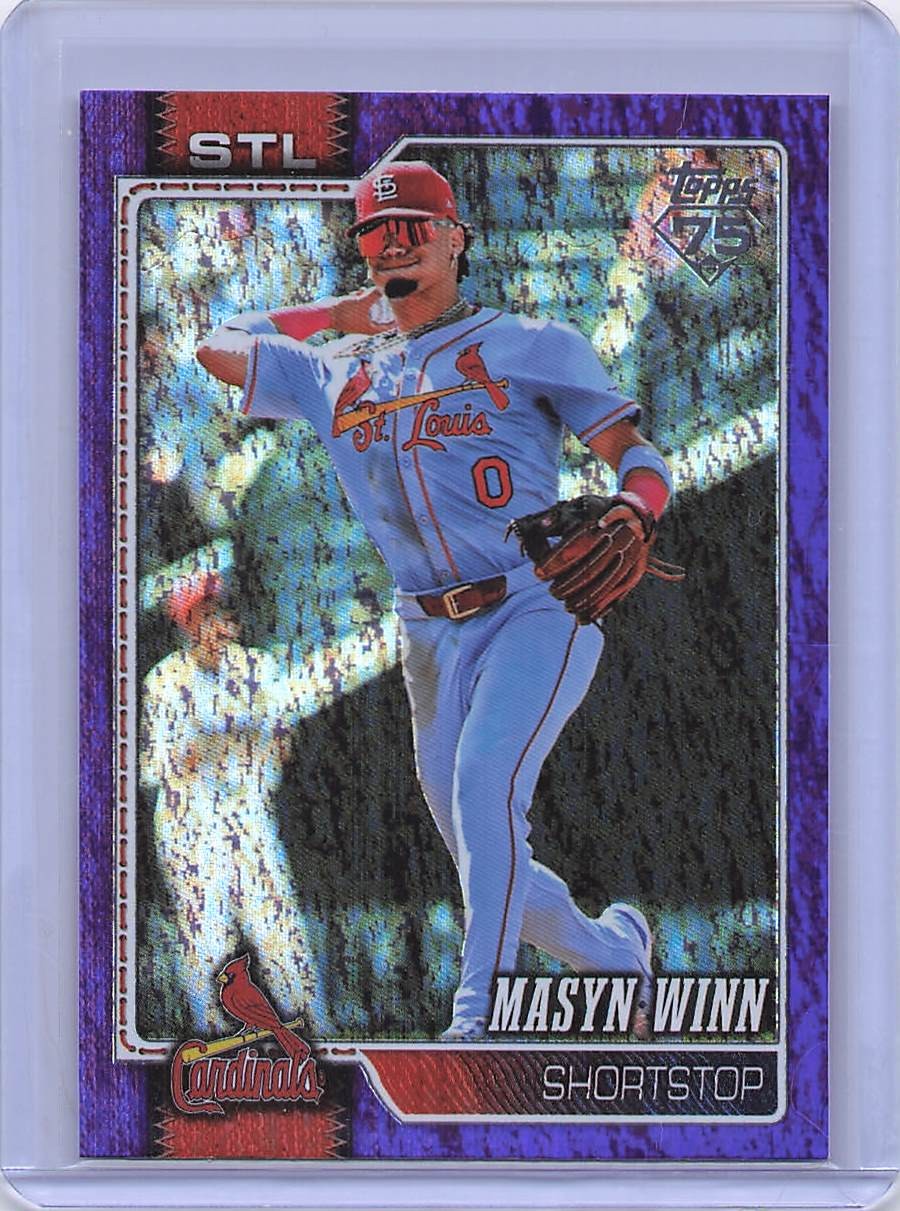 2026 Topps #526 Masyn Winn Purple Holo Foil #/250
