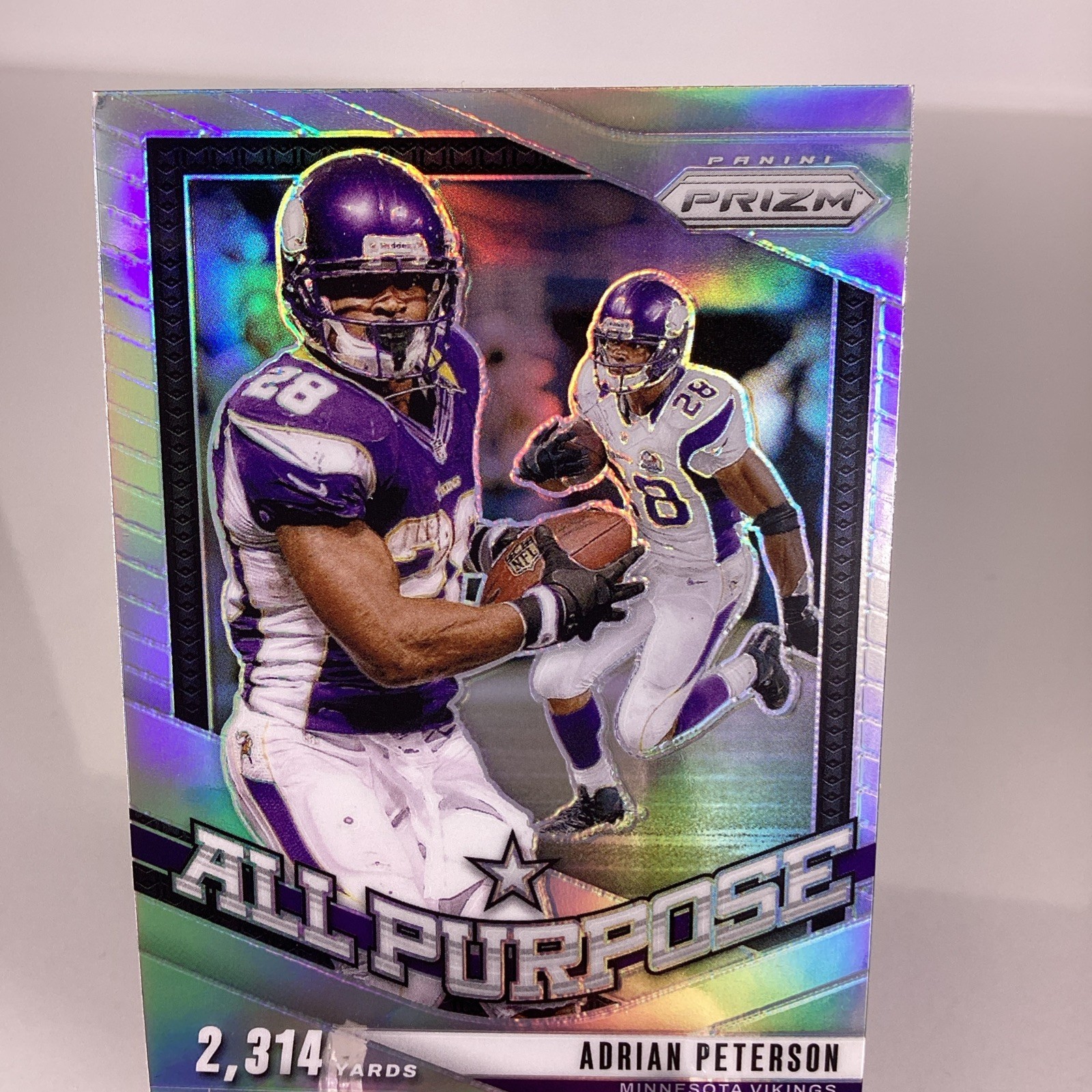 Adrian Peterson All Purpose SIlver Prizm 2024 Panini Prizm Minnesotav Vikings