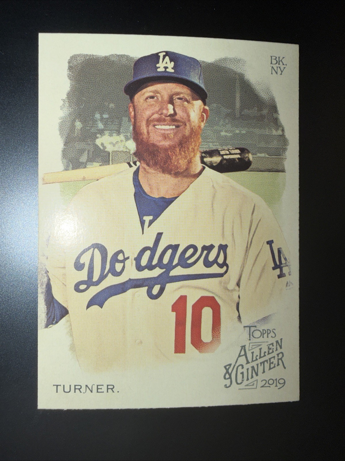 2019 Topps Allen & Ginter SP Short Print Justin Turner Los Angeles Dodgers #372