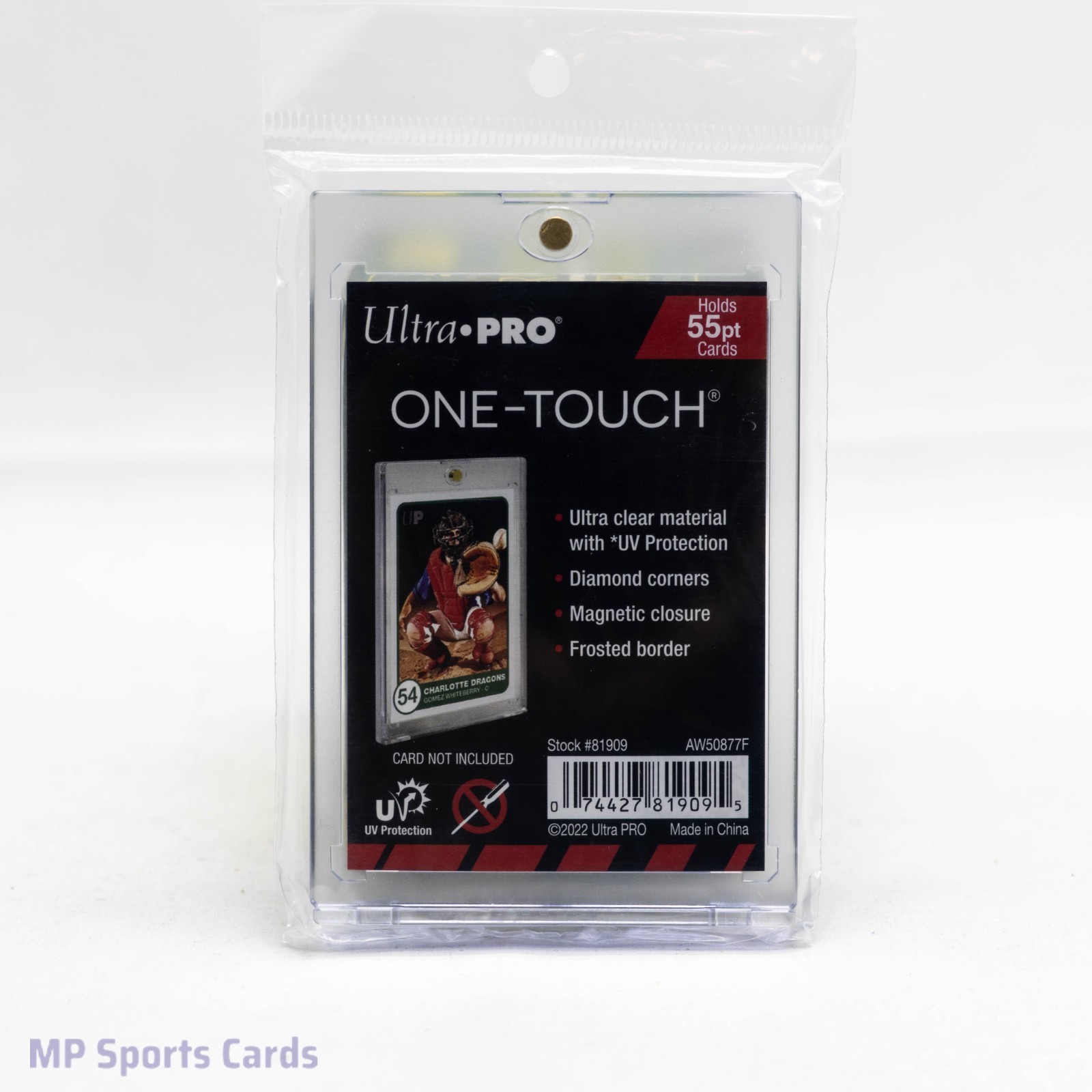 Ultra Pro One-Touch Magnetic Card Holder 55pt UV Protection Case Free Shipping