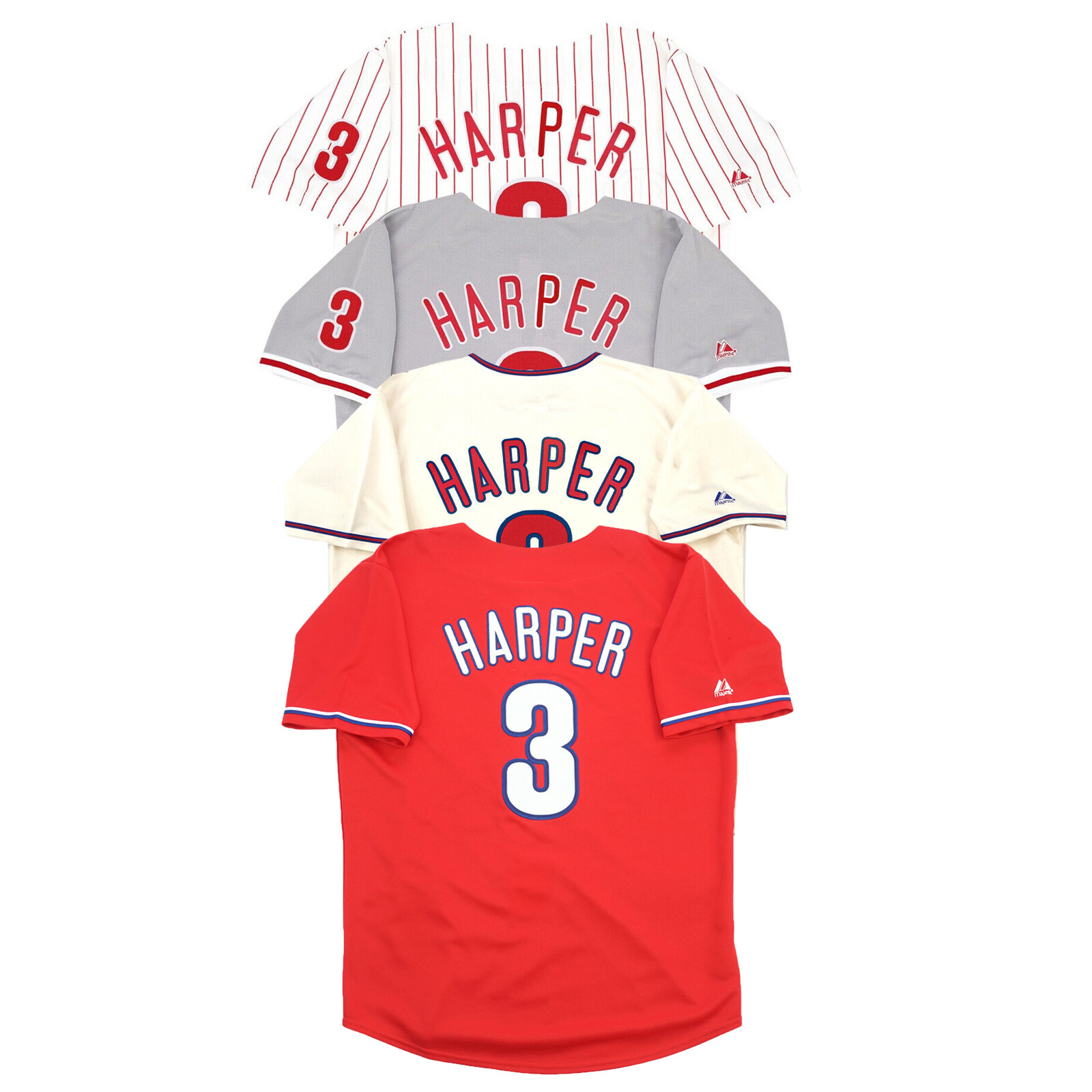 Bryce Harper Philadelphia Phillies Home Road Alternate Men’s Jersey