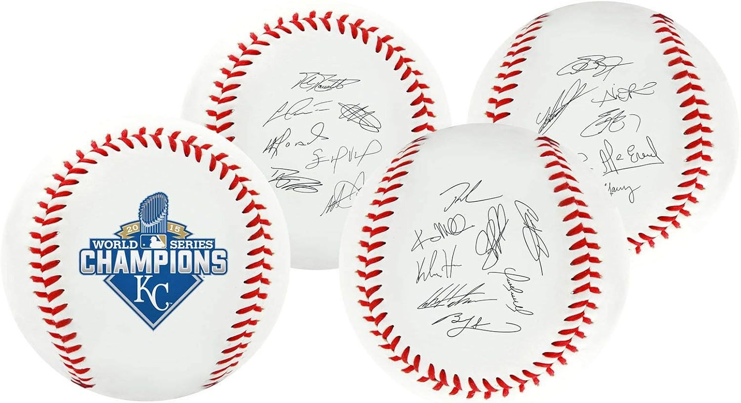 Kansas City Royals 2015 MLB World Series Autograph Roster Champions Baseball