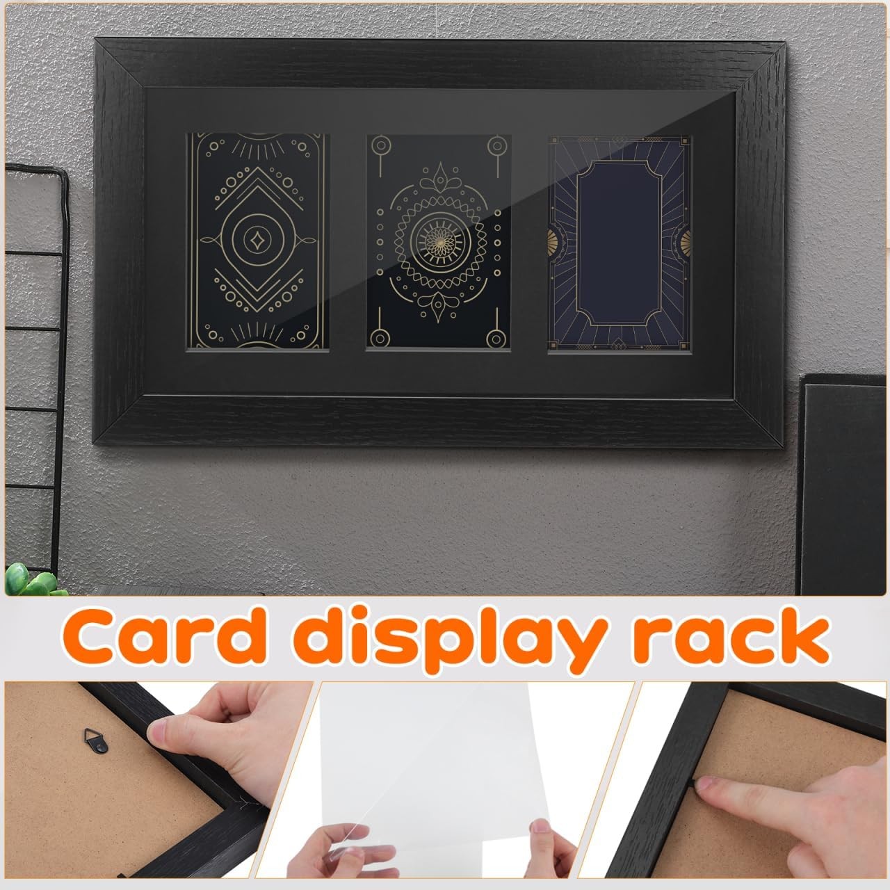 Graded Card Display Frame For PSA, CGC, TAG Slabs Wall-Mount Trading Card Case