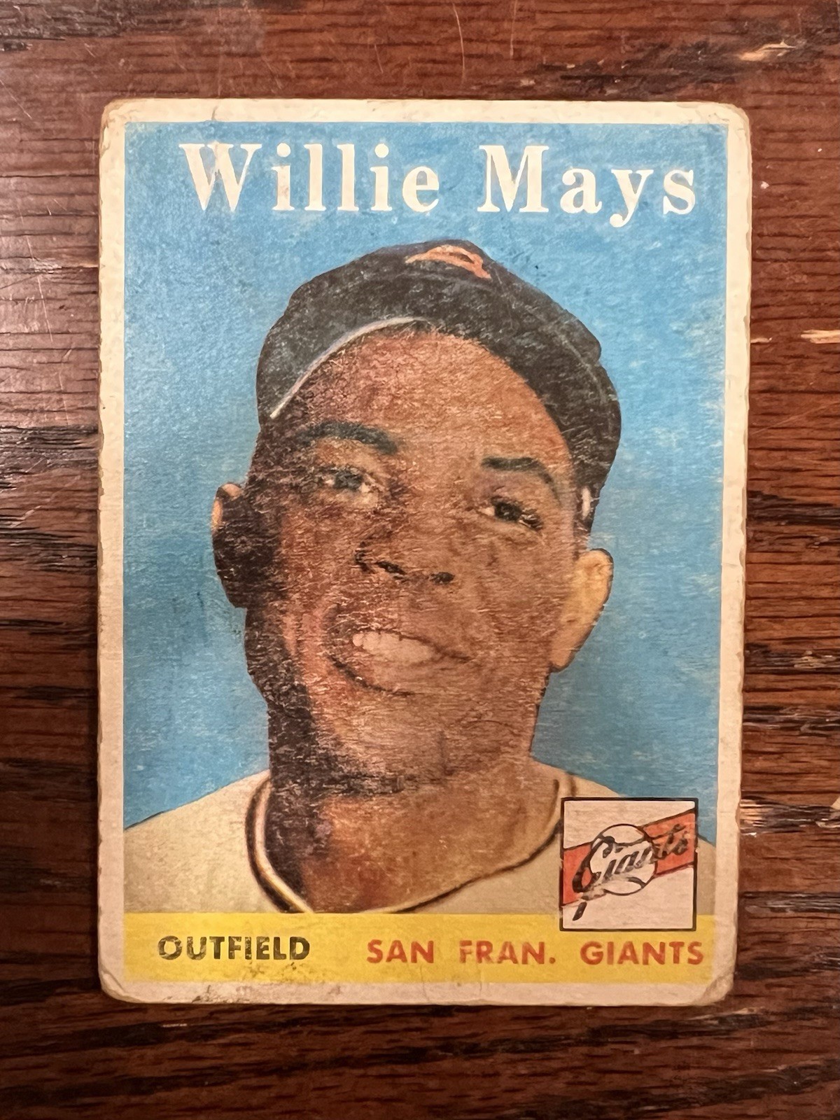 1958 Topps #5 Willie Mays San Francisco Giants Poor condition