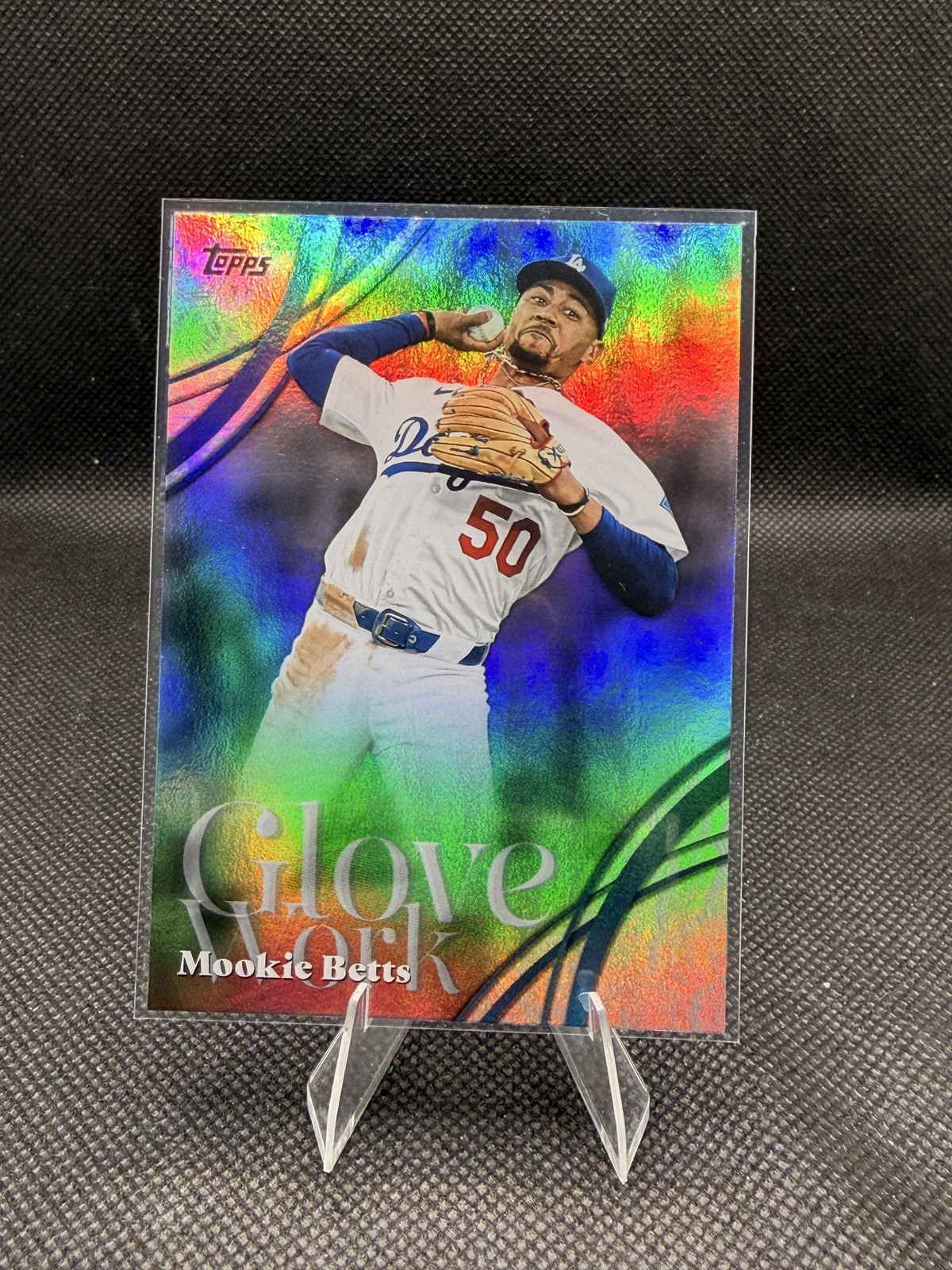 2026 Topps #GW-20 Mookie Betts Glove Work