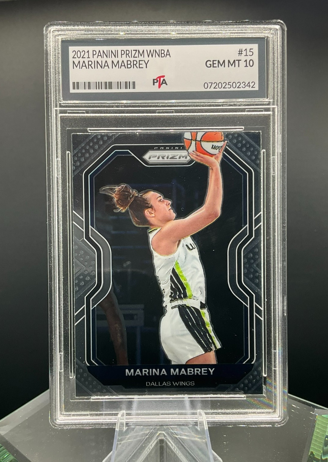 2021 Panini Prizm WNBA #15 Marina Mabrey True Rookie Card GEM MINT PTA 10🔥