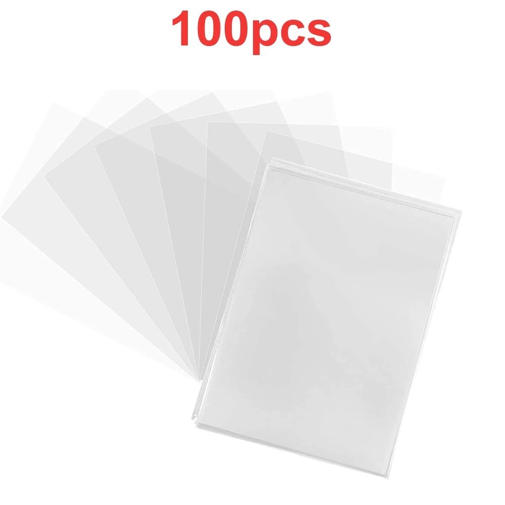 100-500Pcs Soft Penny Card Sleeves Card Holder For Pokemon Football Game Card