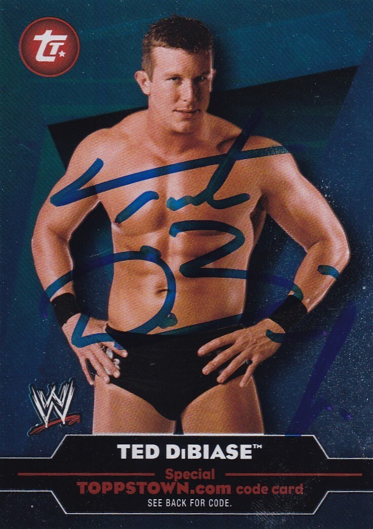 Ted DiBiase Jr. Signed 2010 Topps Town WWE Card TT16 Pro Wrestling Noah FCW Auto