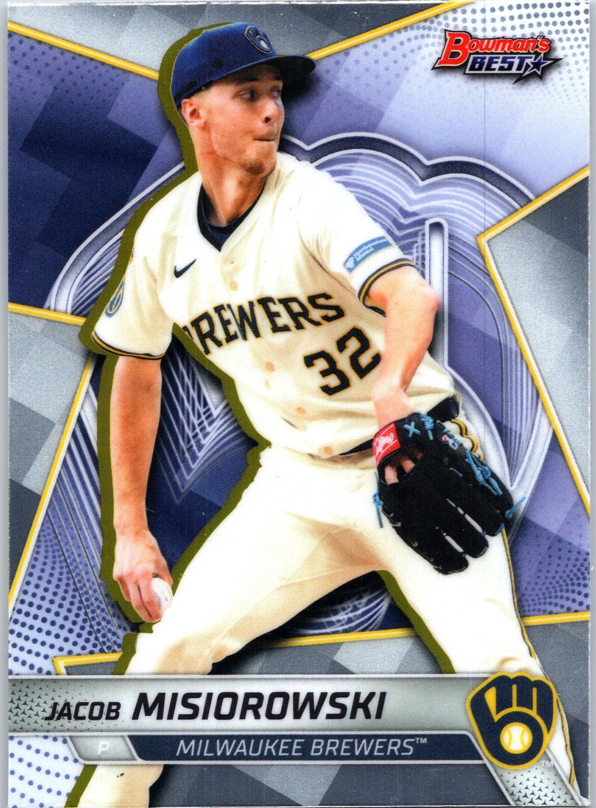 2025 Bowman’s Best #TP-12 Jacob Misiorowski Milwaukee Brewers