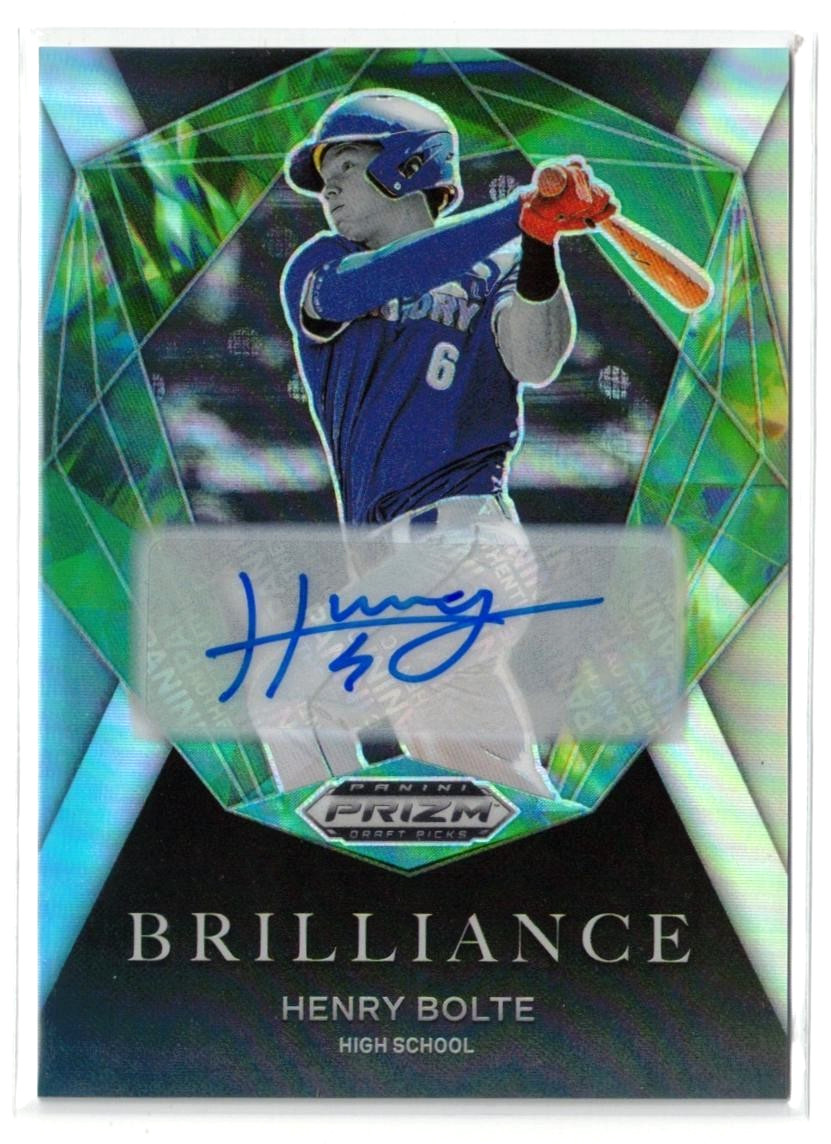 2022 Prizm Draft Picks Brilliance SILVER RC AUTO Henry Bolte! Rookie! Autograph
