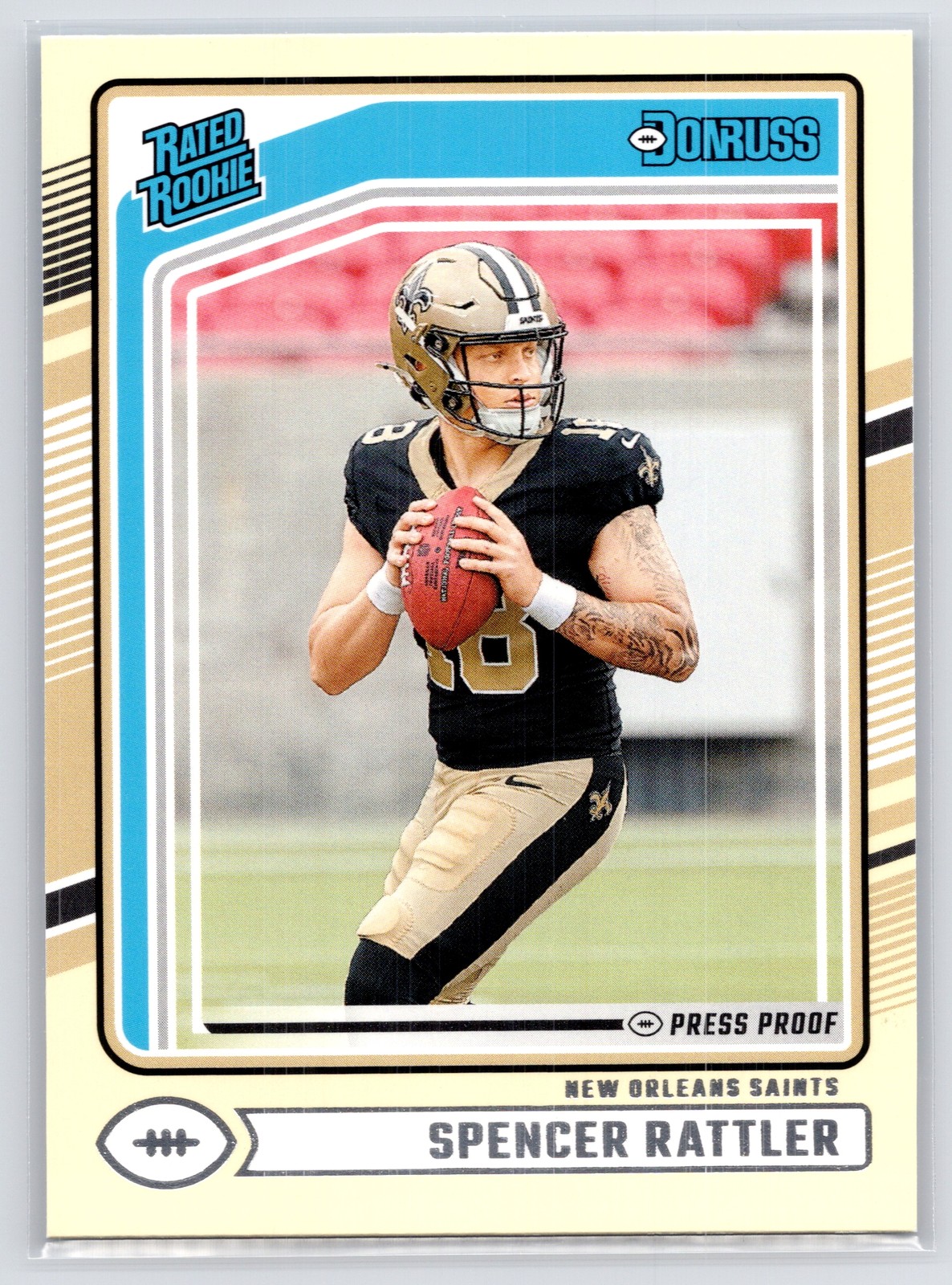 2024 Donruss #359 Spencer Rattler Press Proof Yellow