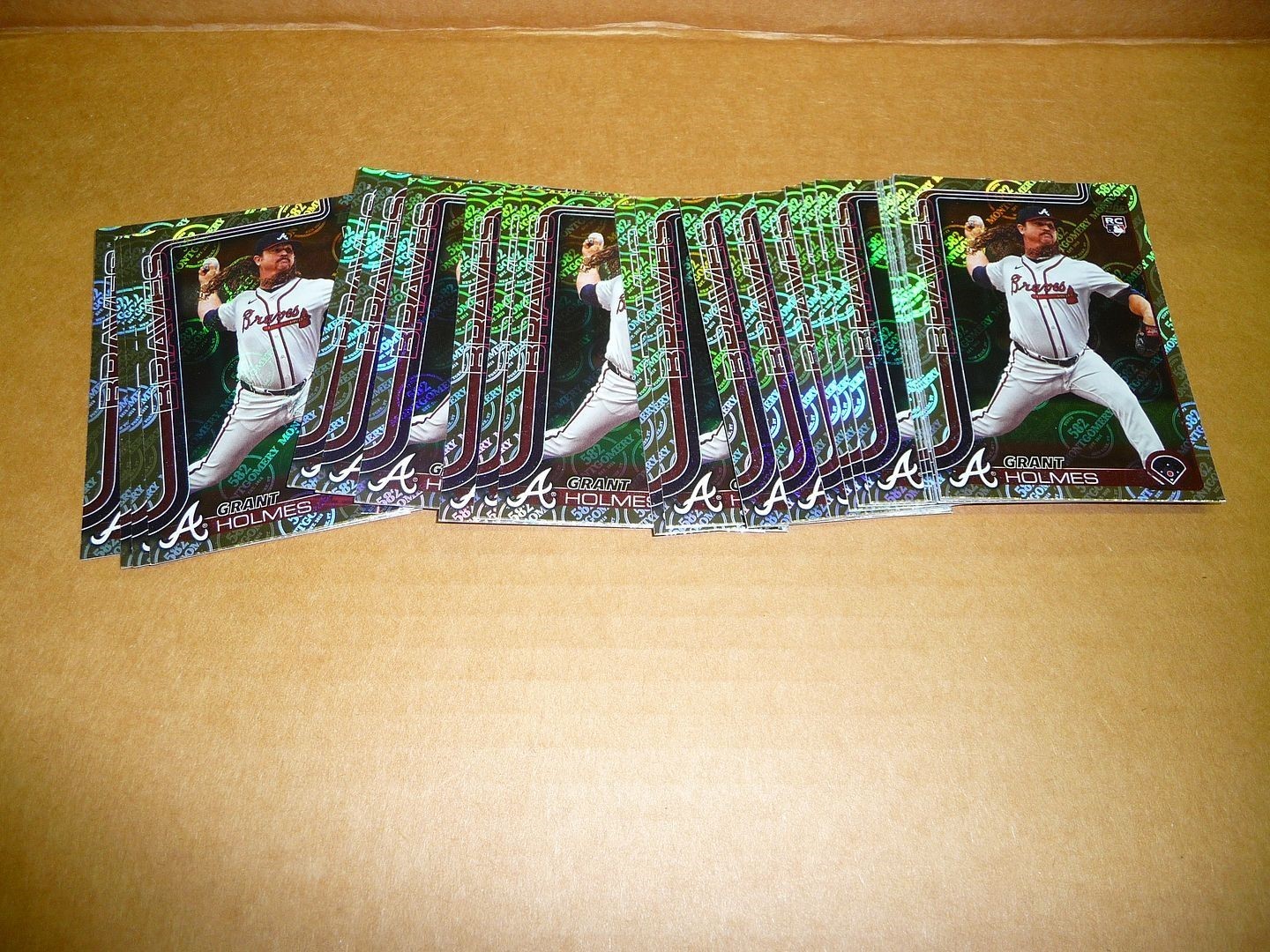 2025 Topps 582 MONTGOMERY CLUB FOIL LOT OF 25 CARDS GRANT HOLMES BRAVES #414