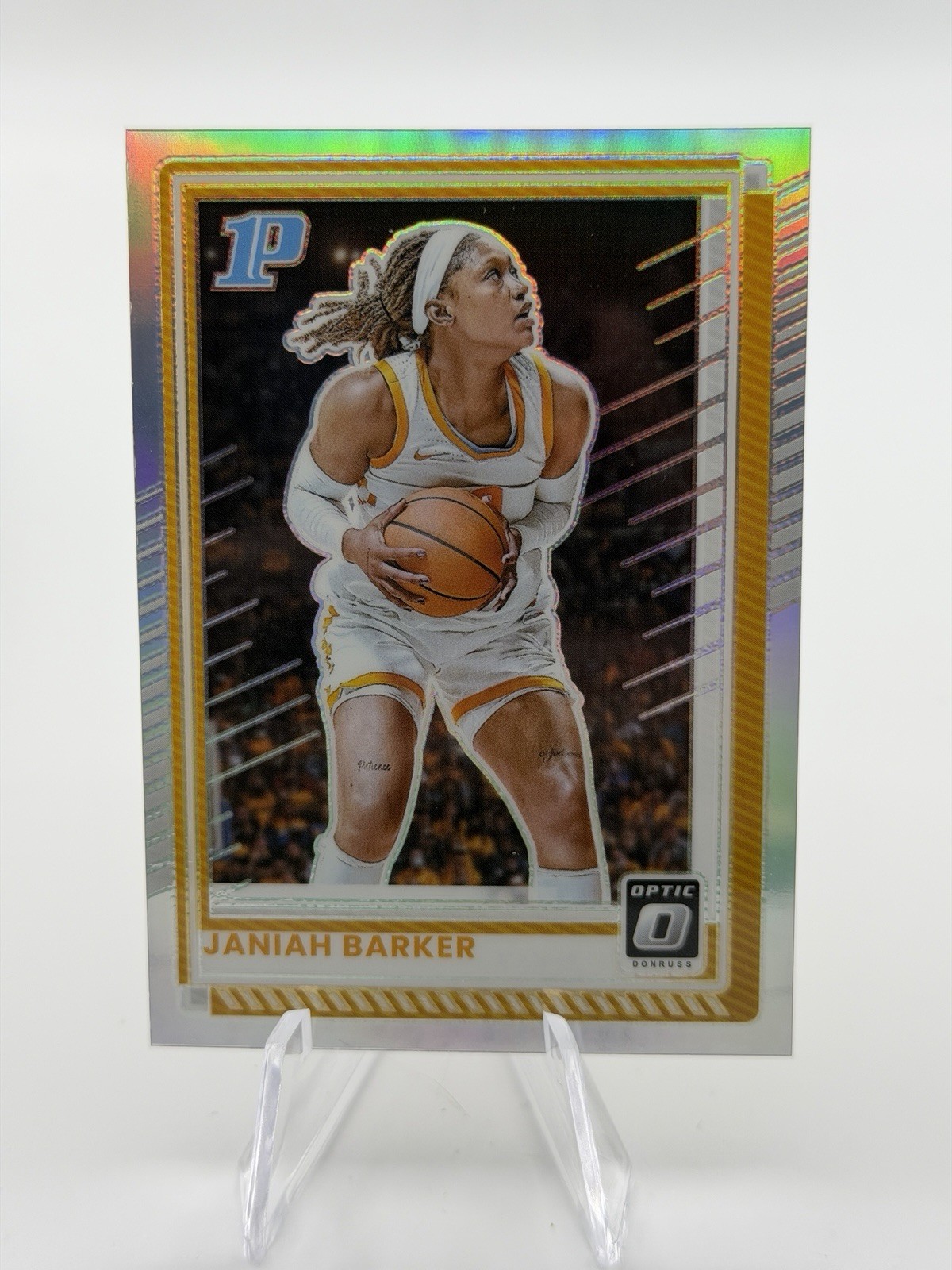 2025-26 Panini Donruss – Optic Janiah Barker #102 Holo Prizm (RC)