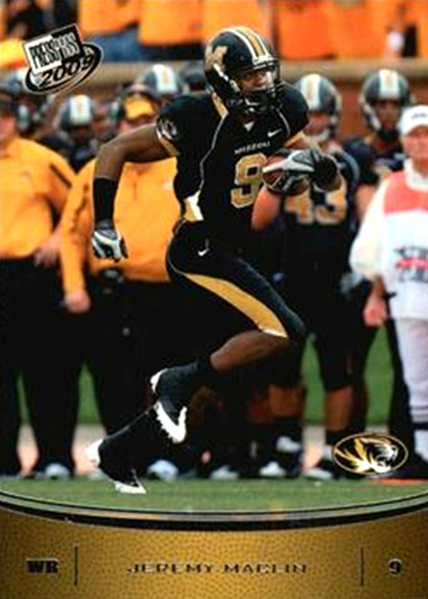 2009 Press Pass #28 Jeremy Maclin RC Missouri Tigers Philadelphia Eagles