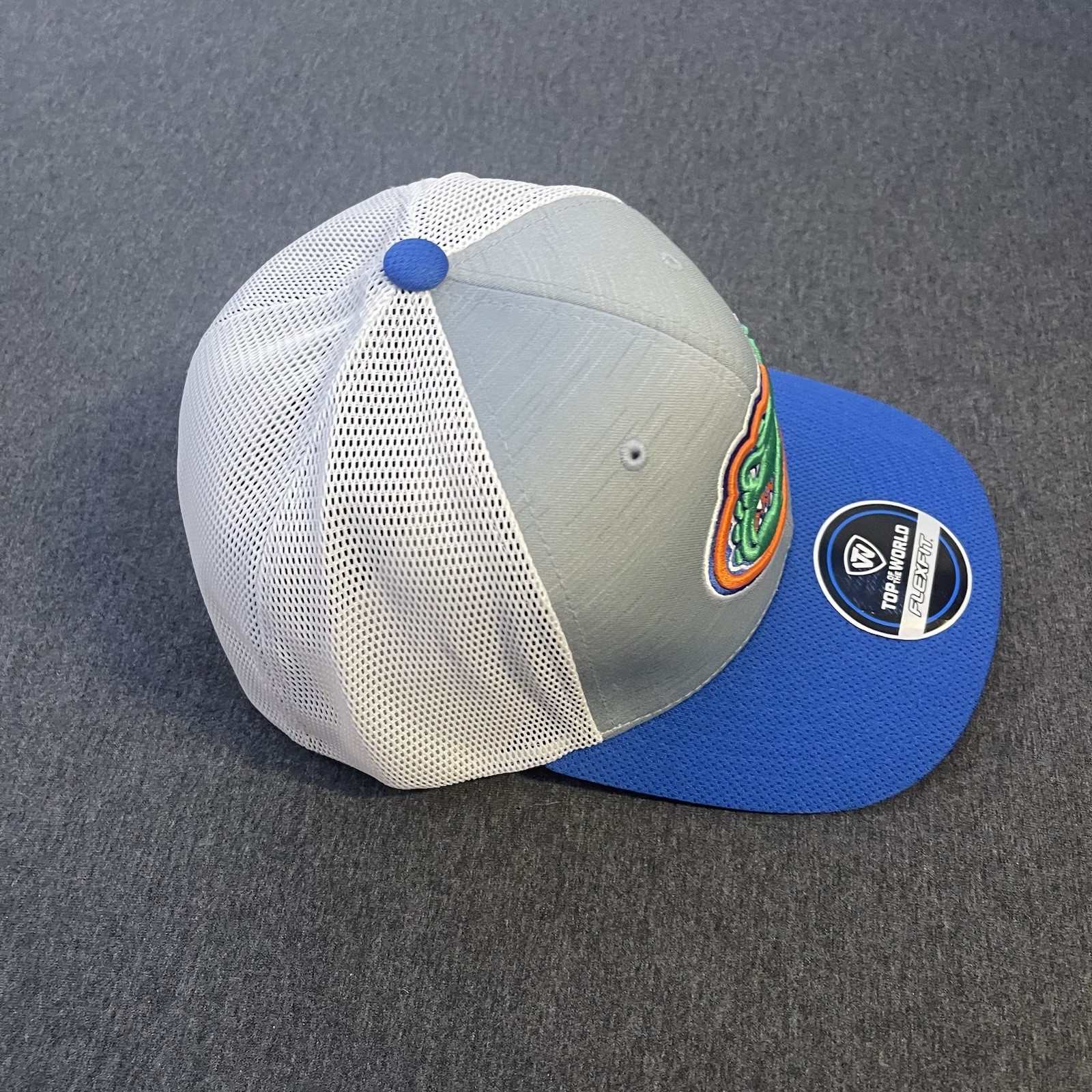 Florida Gators Hat Men OSFA NEW Gray Mesh Back Stretch Breathable NCAA