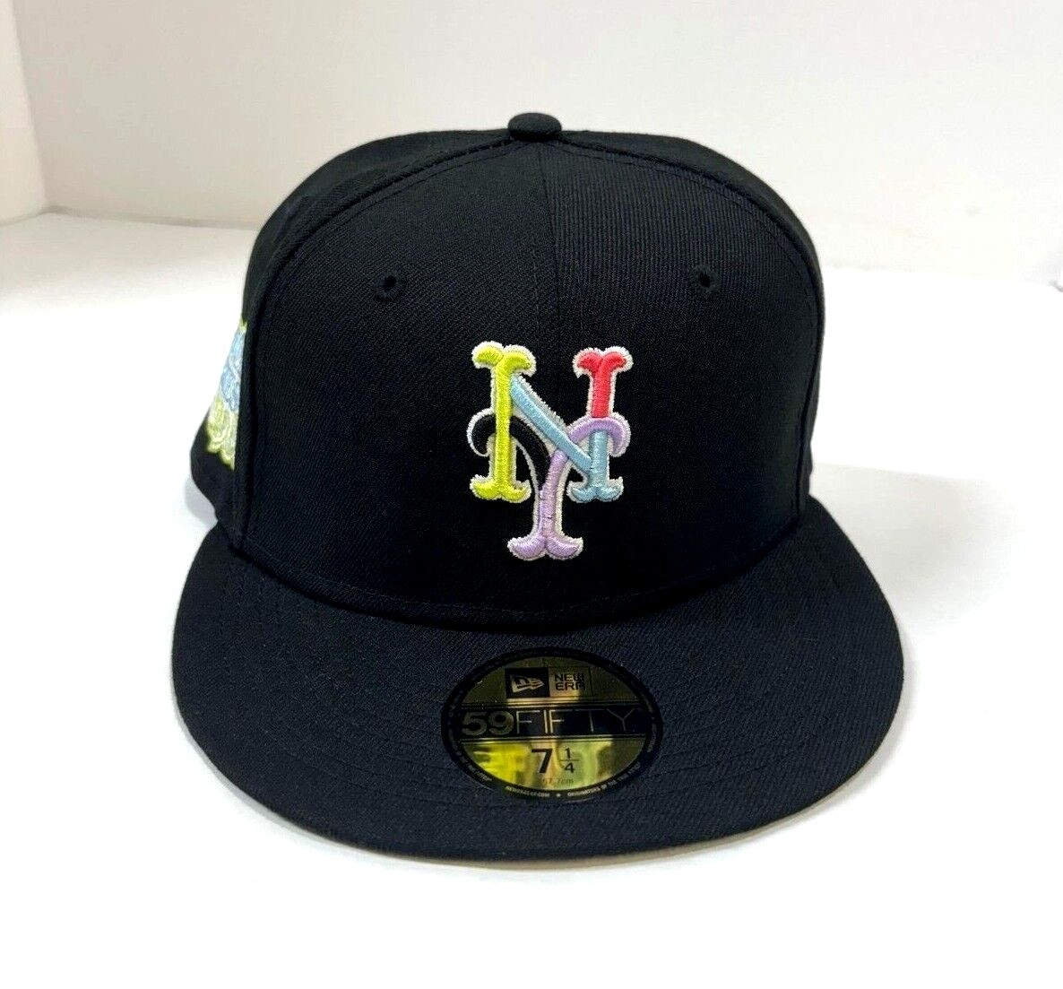 New York Mets MLB Color Pack MULTI World Series NE Fitted Hat~Black