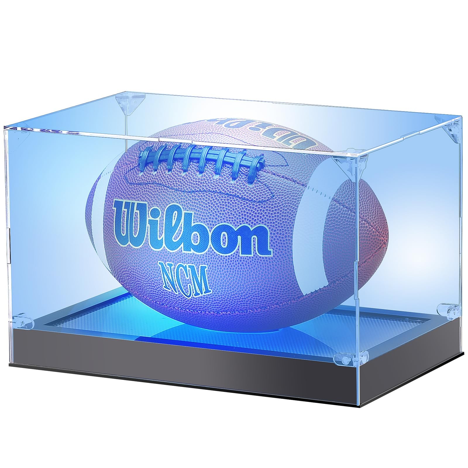 Acrylic Football Display Case with Adjustable LED Light,Autographed Football …