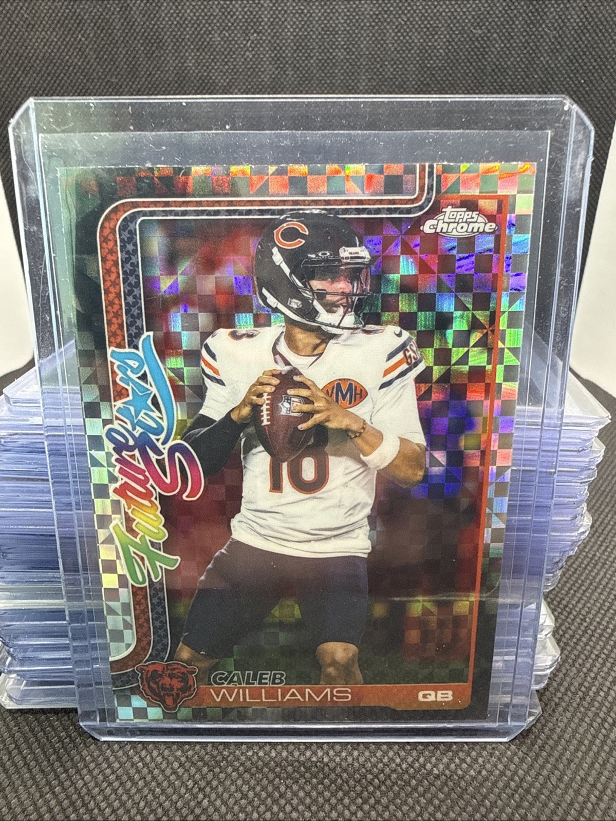 Topps Chrome 2024 Caleb Williams Chicago Bears Checkerboard FS-1