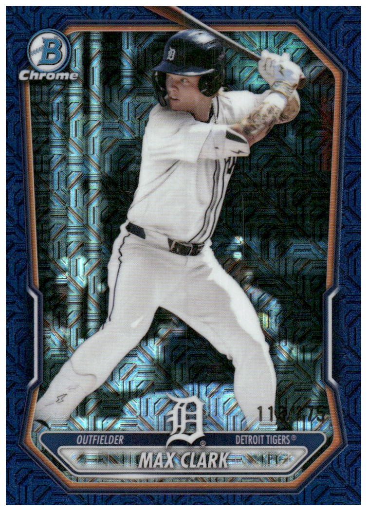 2026 Bowman #BCP-2 Max Clark Chrome Prospects Mojo Navy Refractor #/175