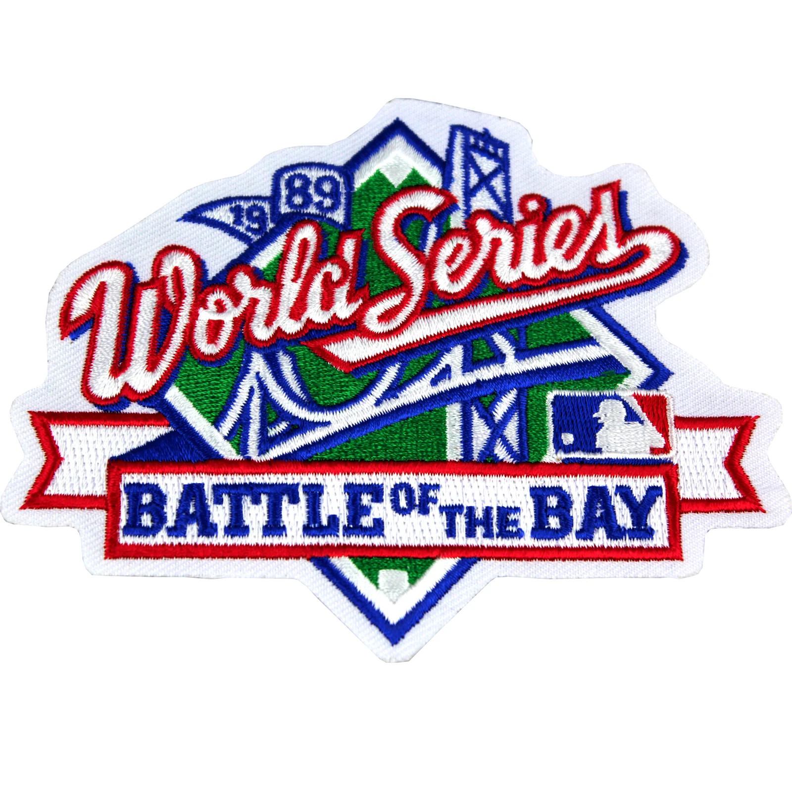 1989 MLB World Series Logo Jersey Sleeve Patch Oakland A’s San Francisco Giants