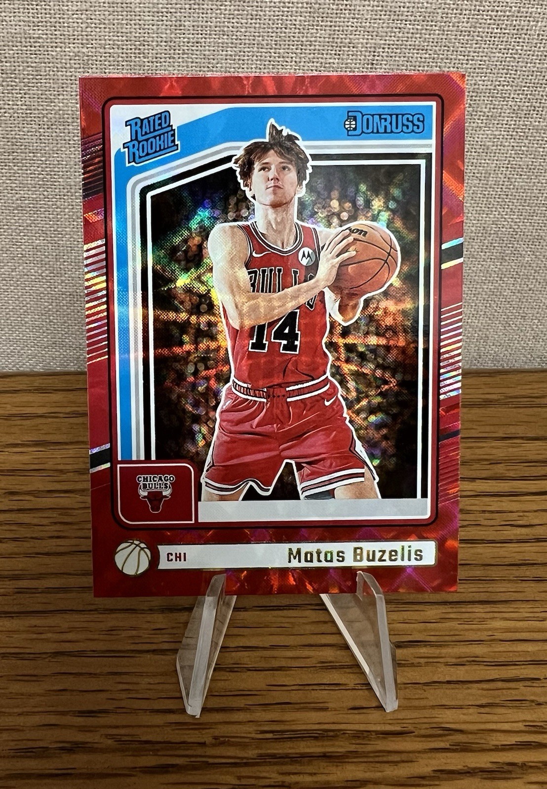 2024-25 Panini Donruss Rated Rookie International Matas Buzelis #240 Rookie RC