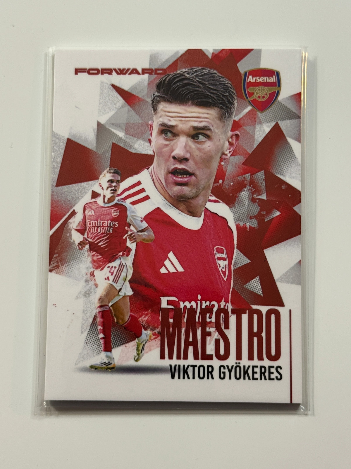 2025-26 Futera Club FX Arsenal Maestro Red #22 Viktor Gyokeres 06/09