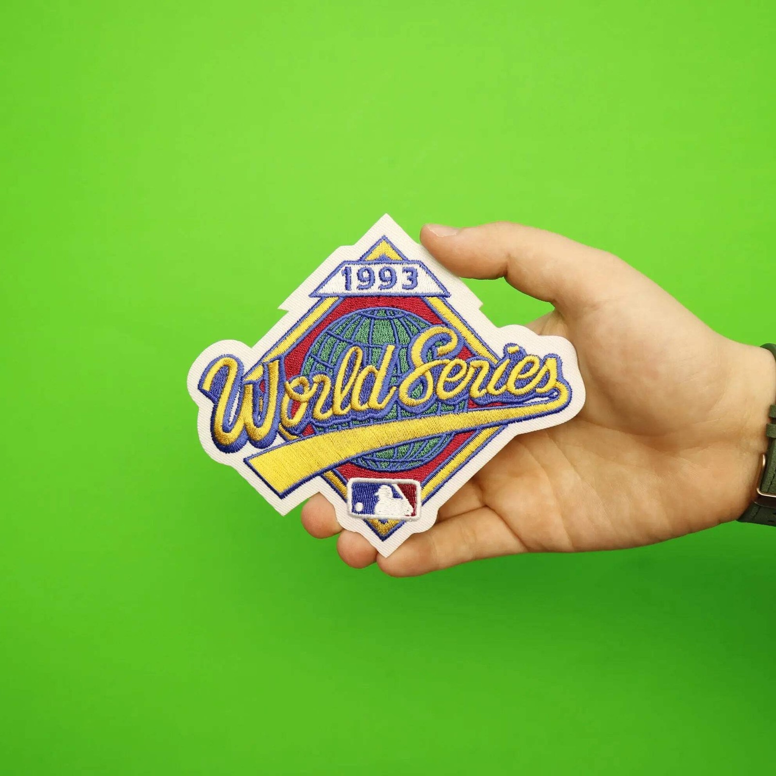 1993 MLB World Series Sleeve Patch Philadelphia Phillies Toronto Blue Jays