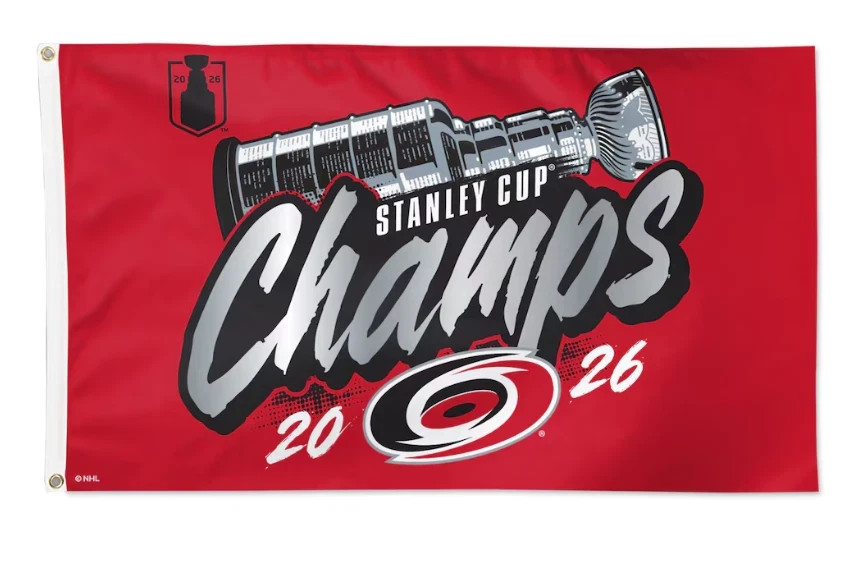 2026 Carolina Hurricanes Stanley Cup Flag 2×3, 3×5, 4×6, 5×8FT ,Fast USA Ship
