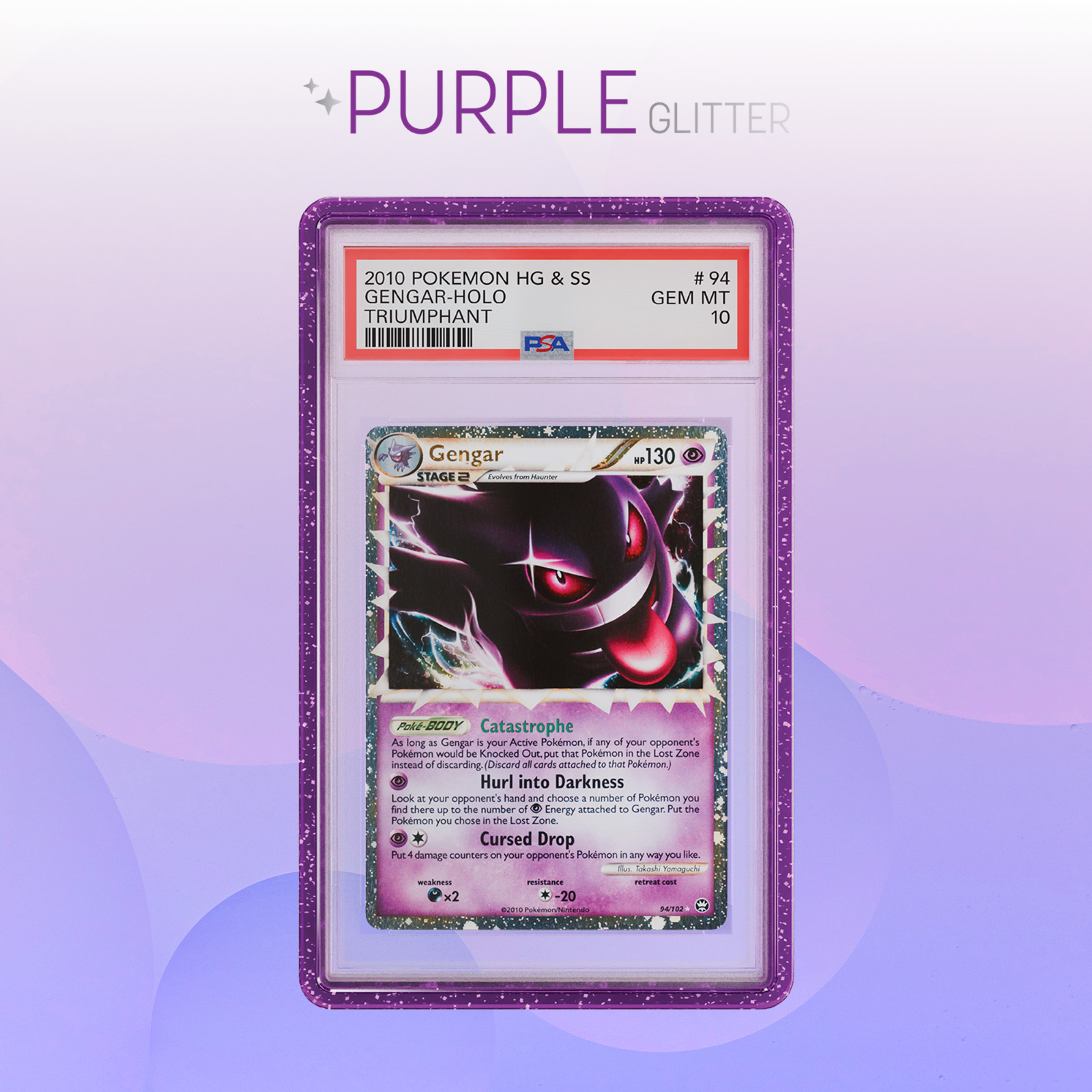 PSA Graded Guard Purple Glitter Limited Edition Hobby Store Exclusive-In Hand